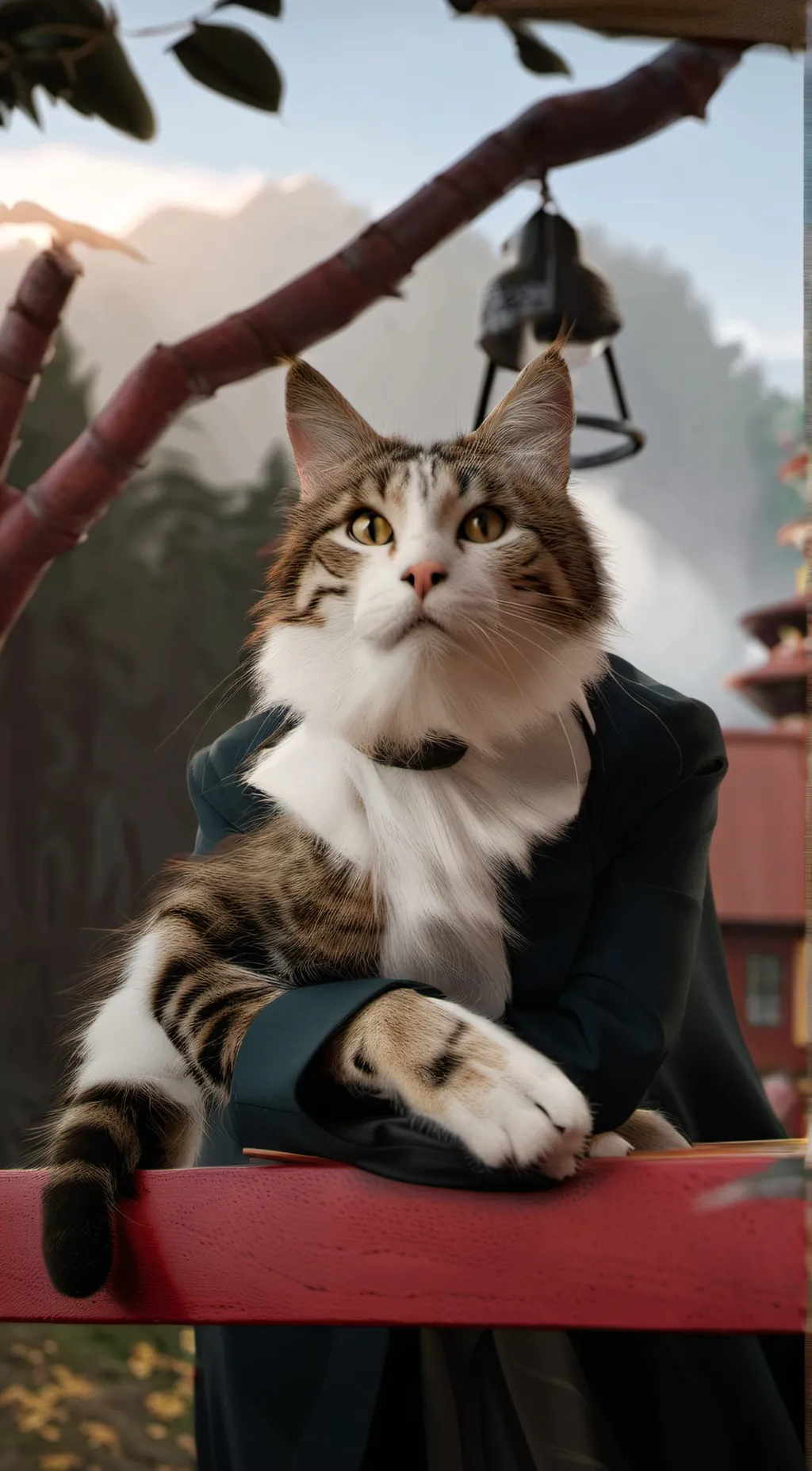 ai character: cat sensei background