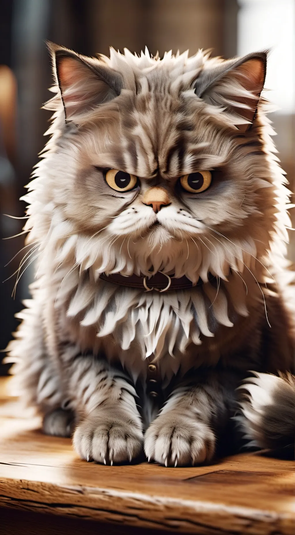 ai character: grumpy cat background