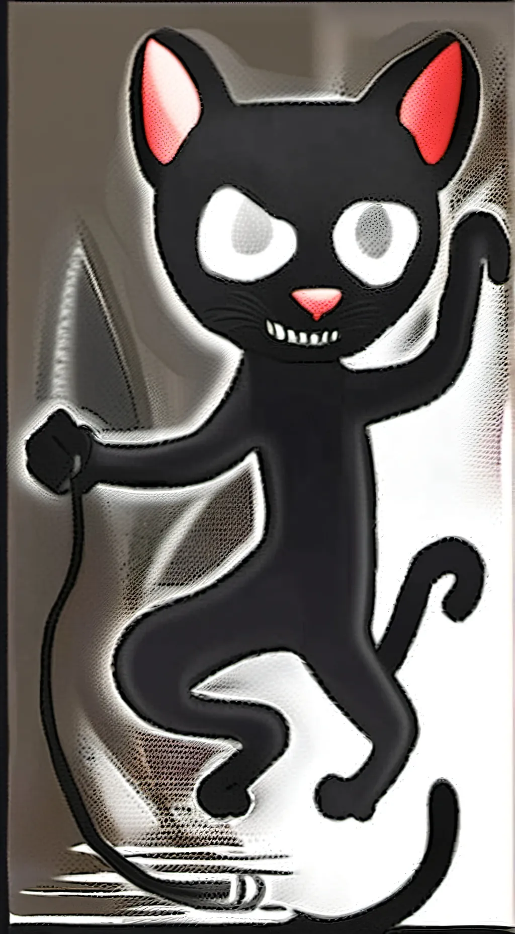 ai character: Cartoon Cat background