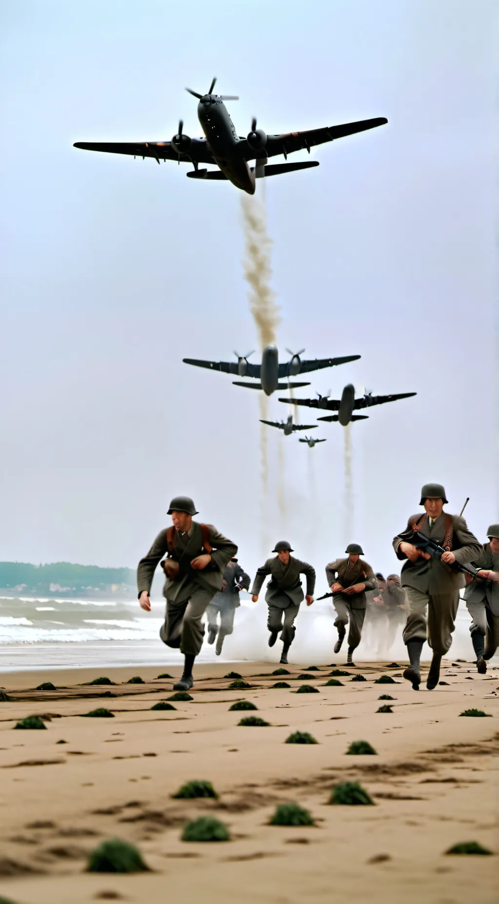 ai character: Omaha Beach(remake background