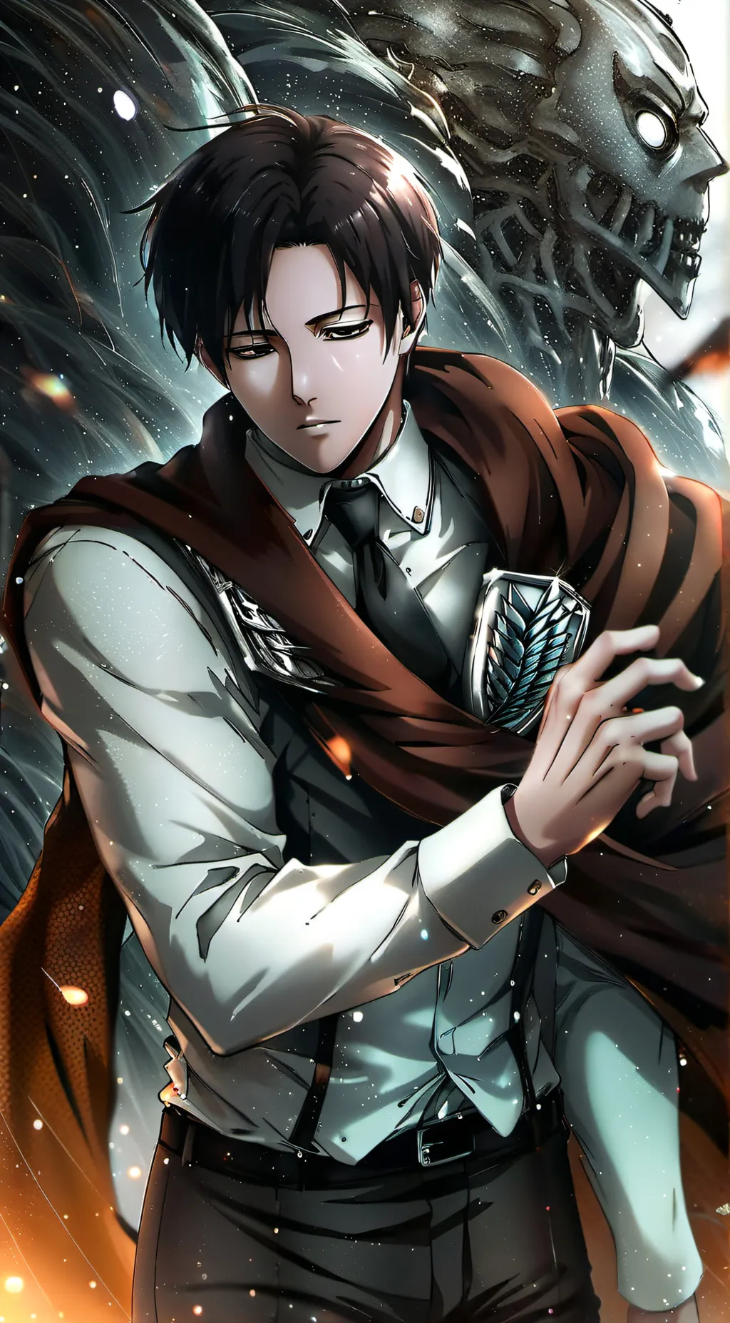 ai character: Levi Ackerman background