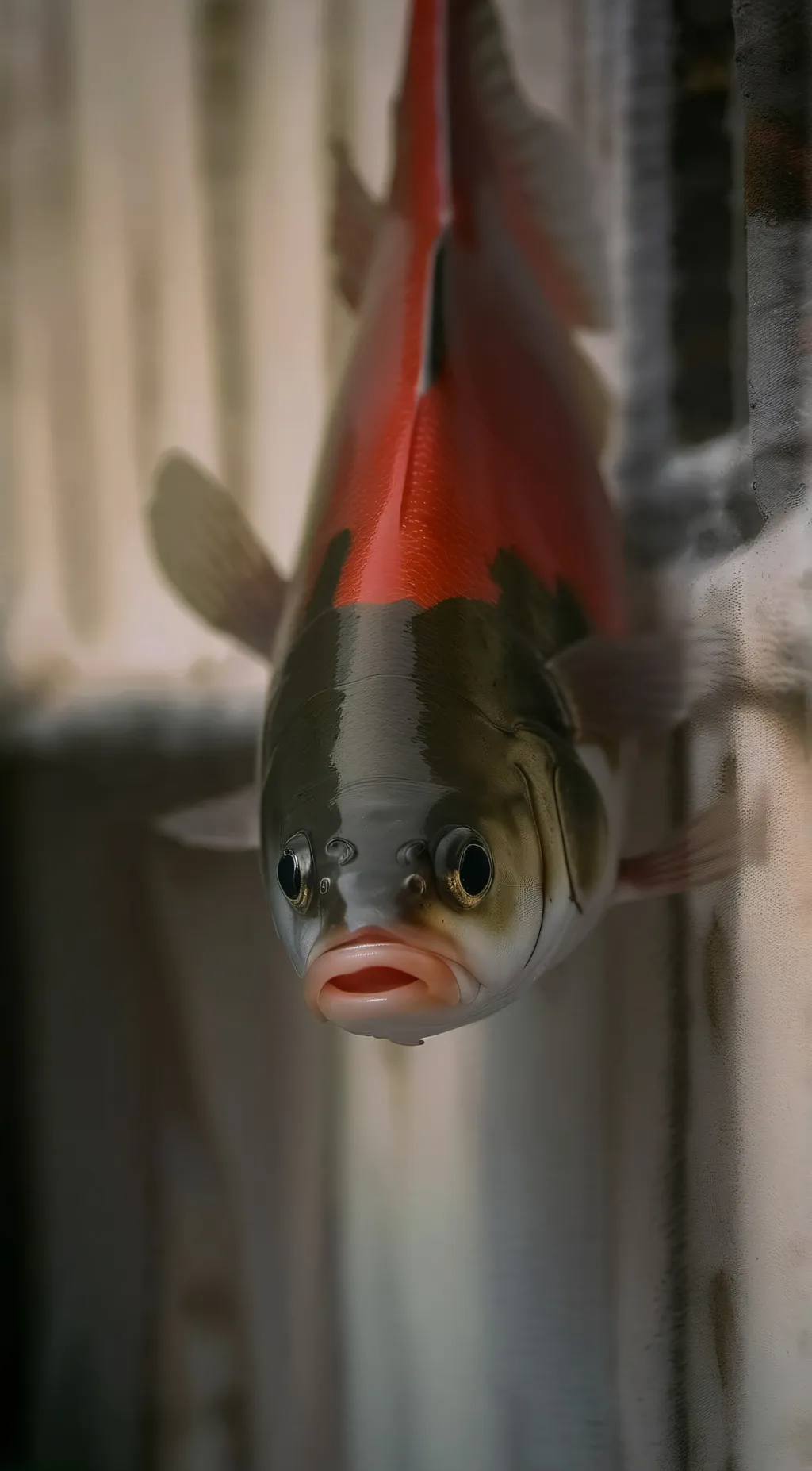 ai character: the fish is here. background