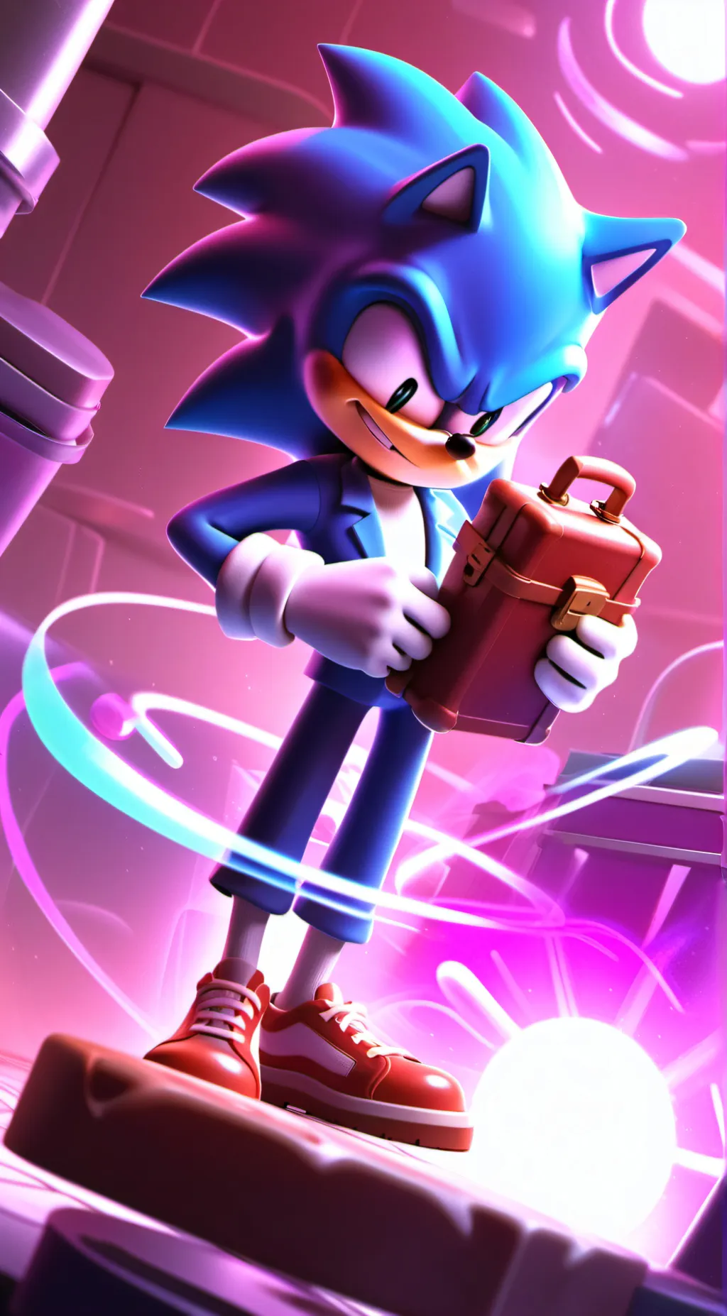 ai character: Sonic  background
