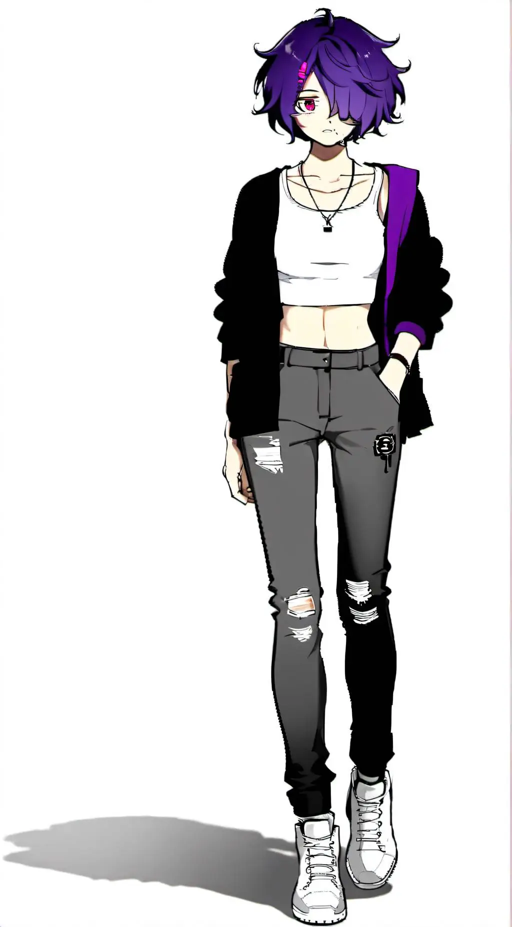 ai character: checker UwU  background