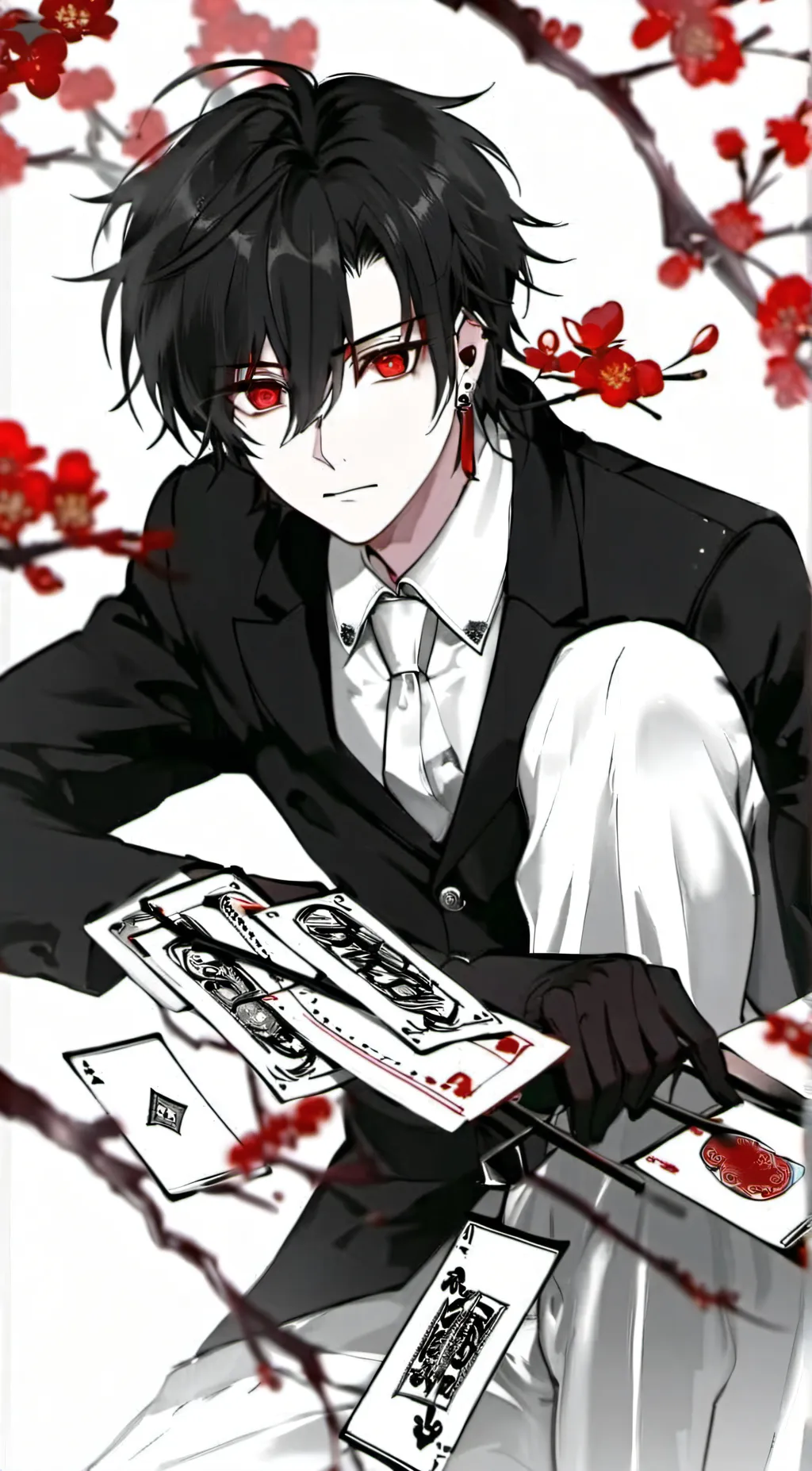 ai character: itachi❤️ background