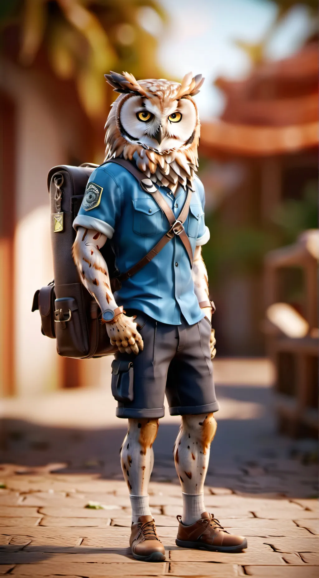 ai character: Happy background