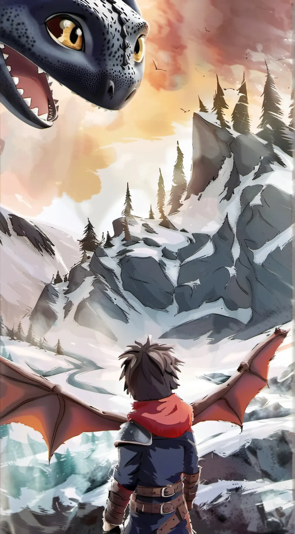 ai character: tufflis and hiccup background