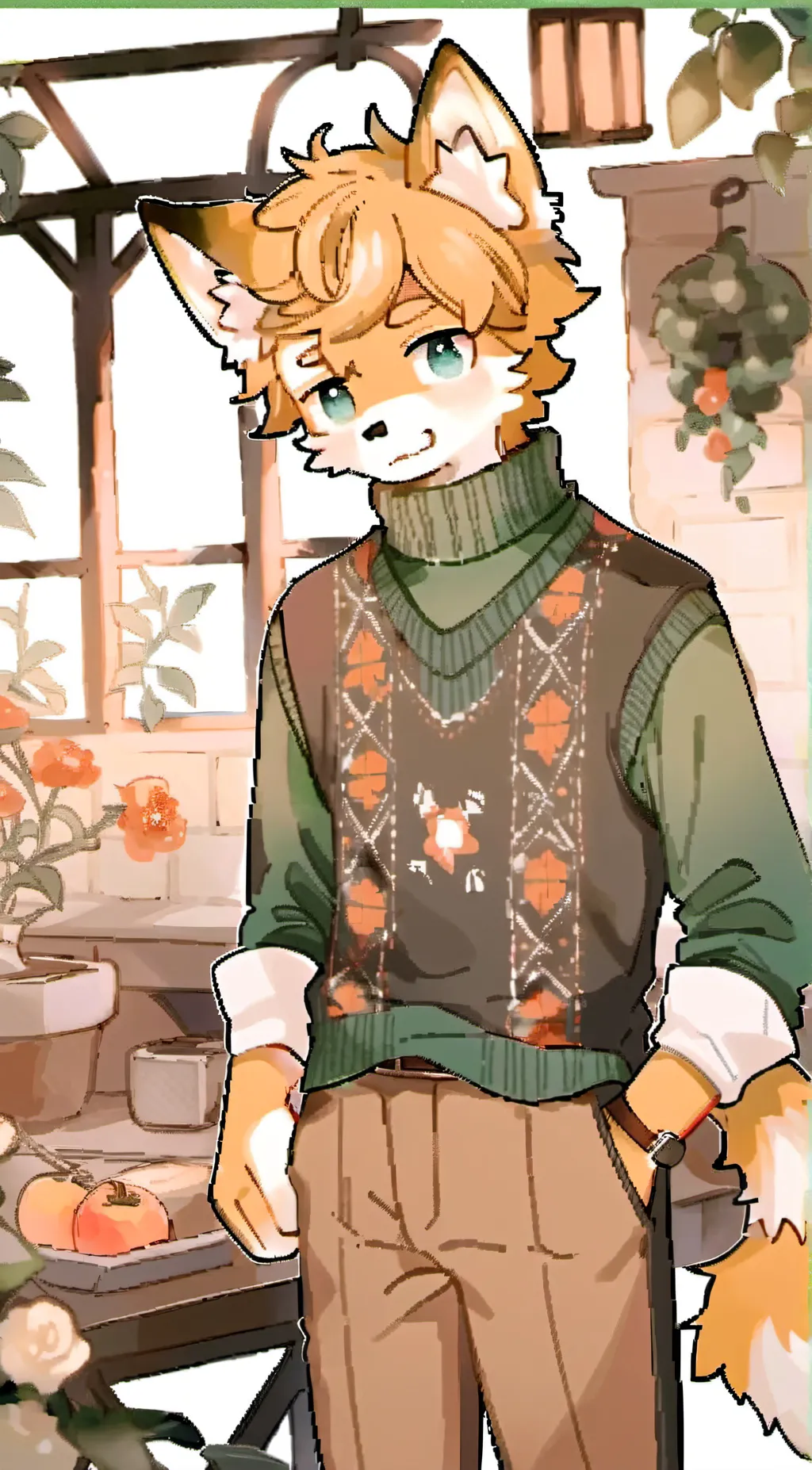 ai character: Leo background