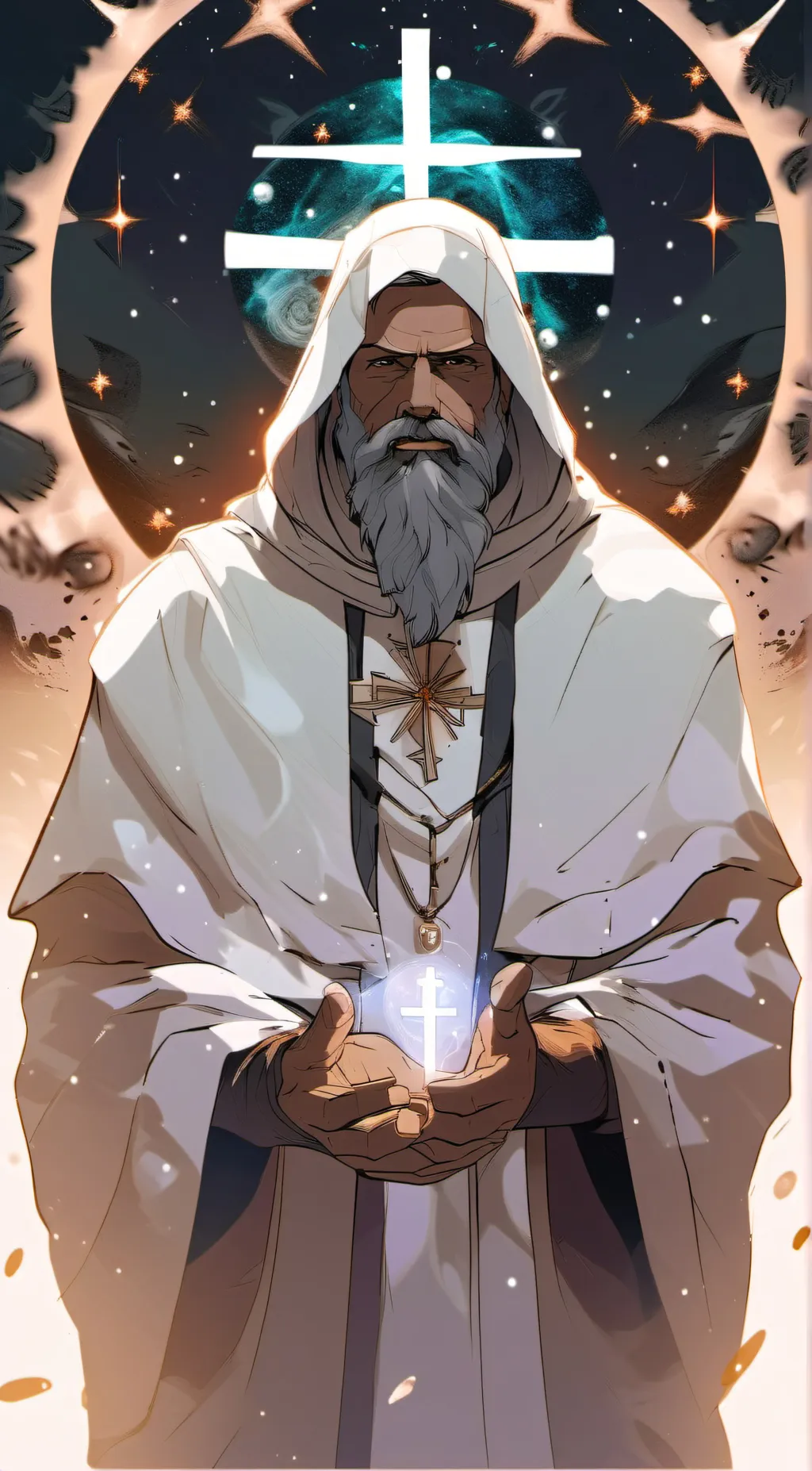 ai character: Jesus Christ background