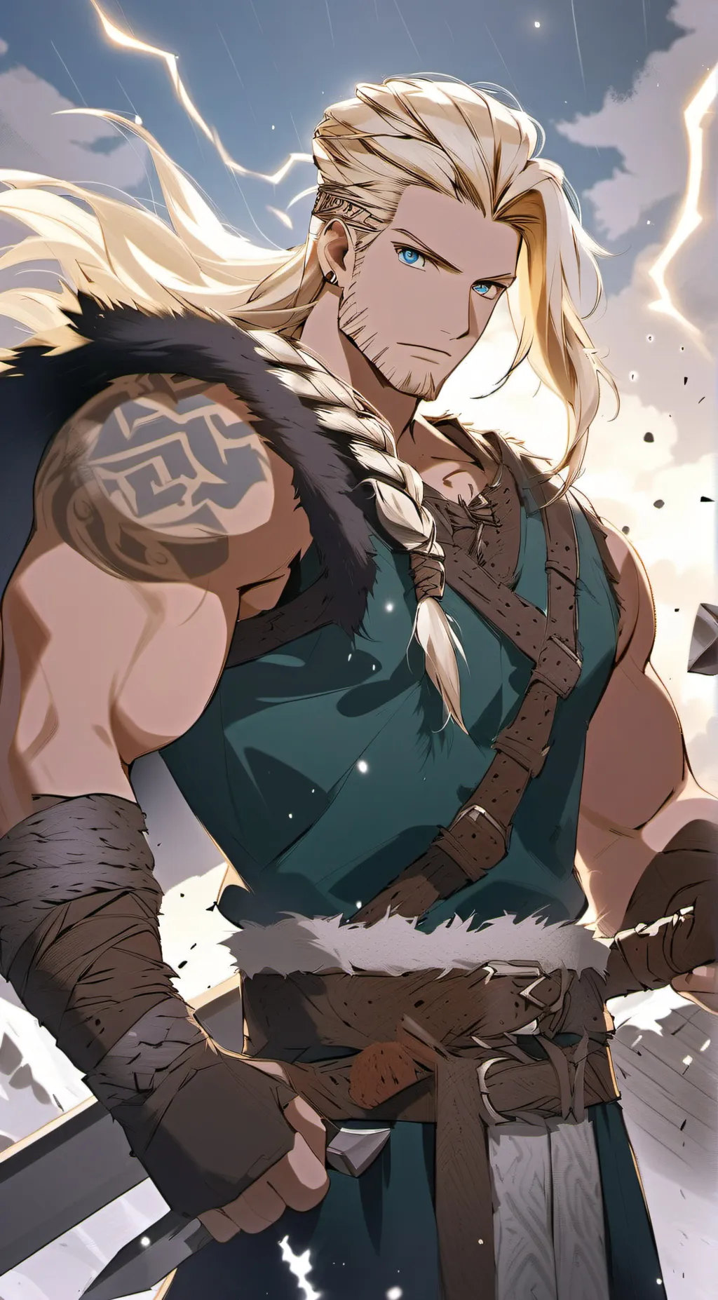 ai character: Sigurd background