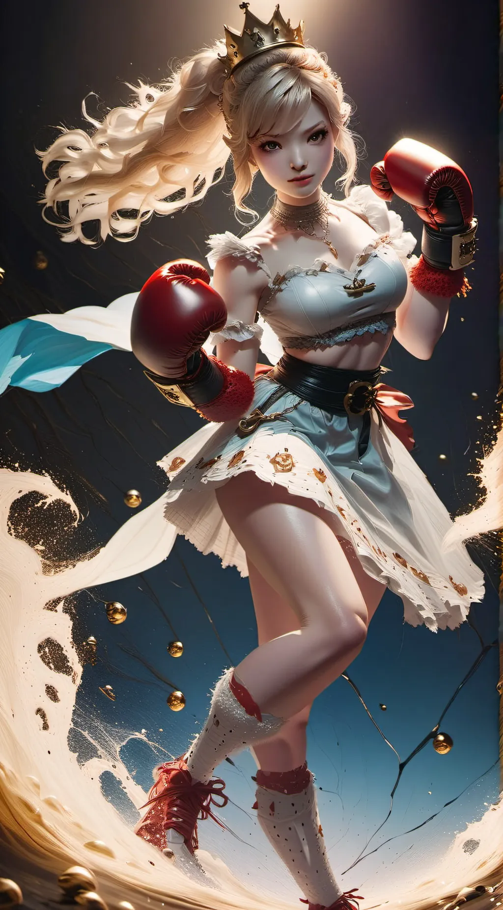 ai character: Bowsette  background