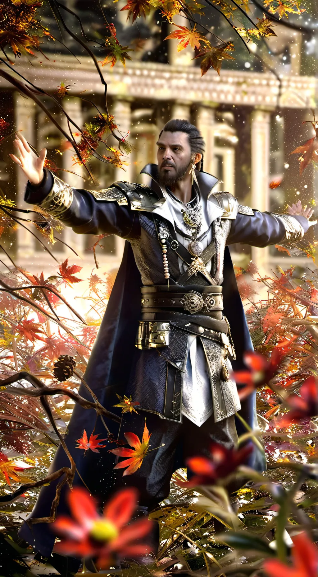 ai character: Jesus  background