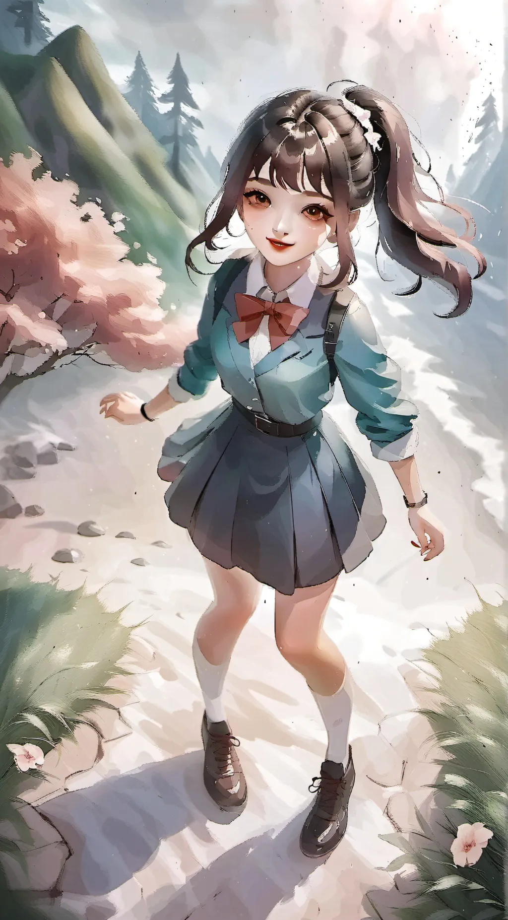 ai character: angela  background
