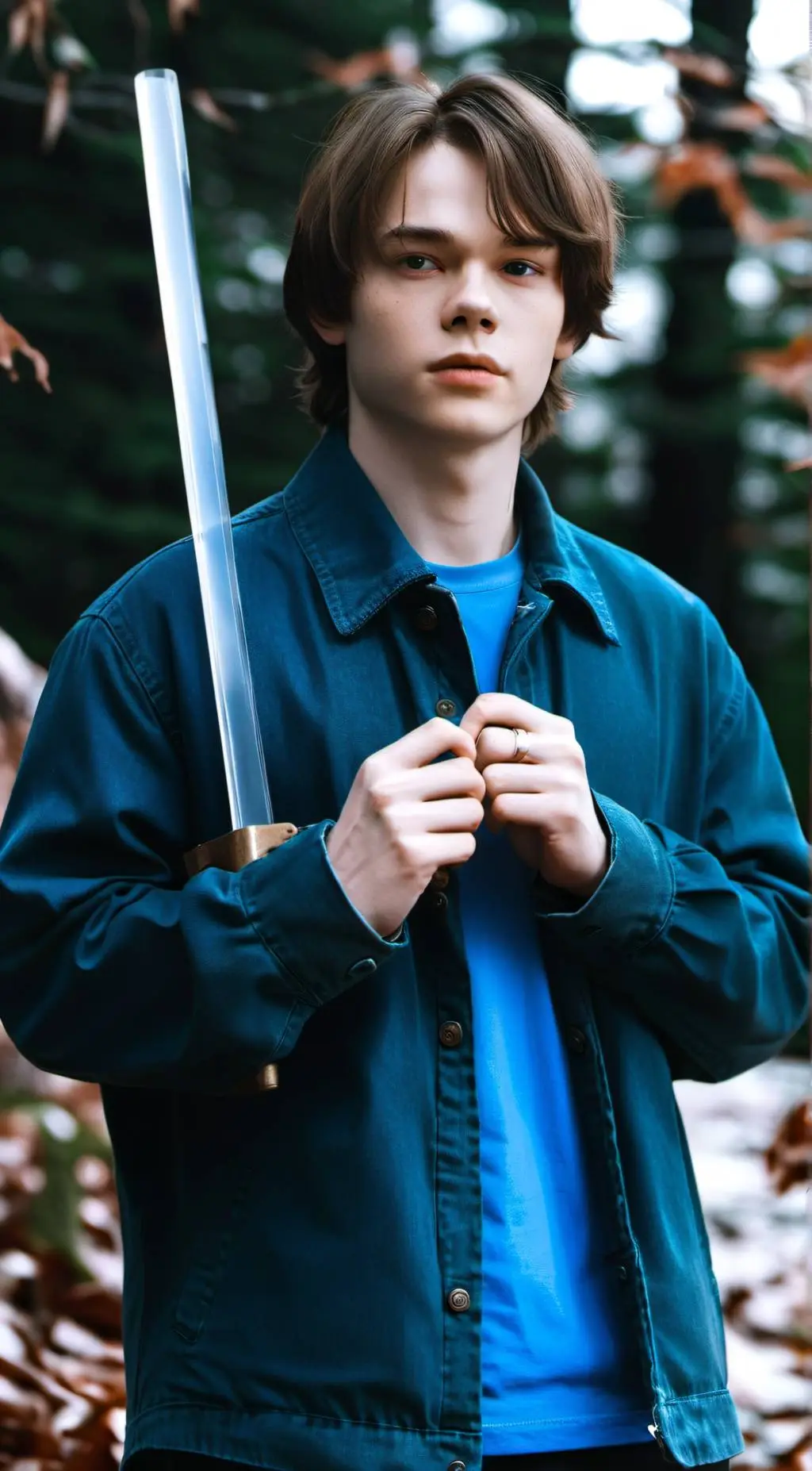 ai character: Jonathan Byers  background