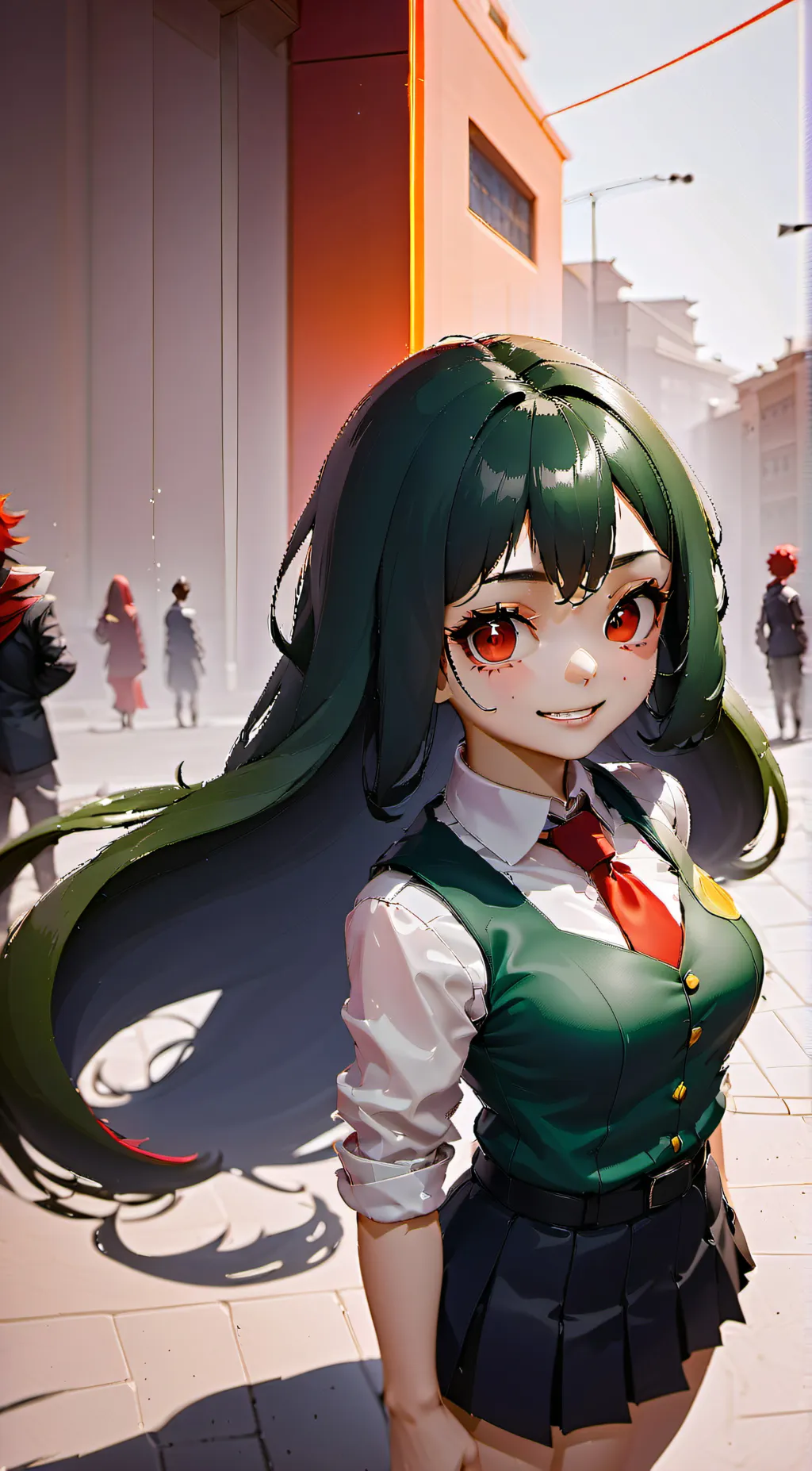 ai character: tsuyu asui background