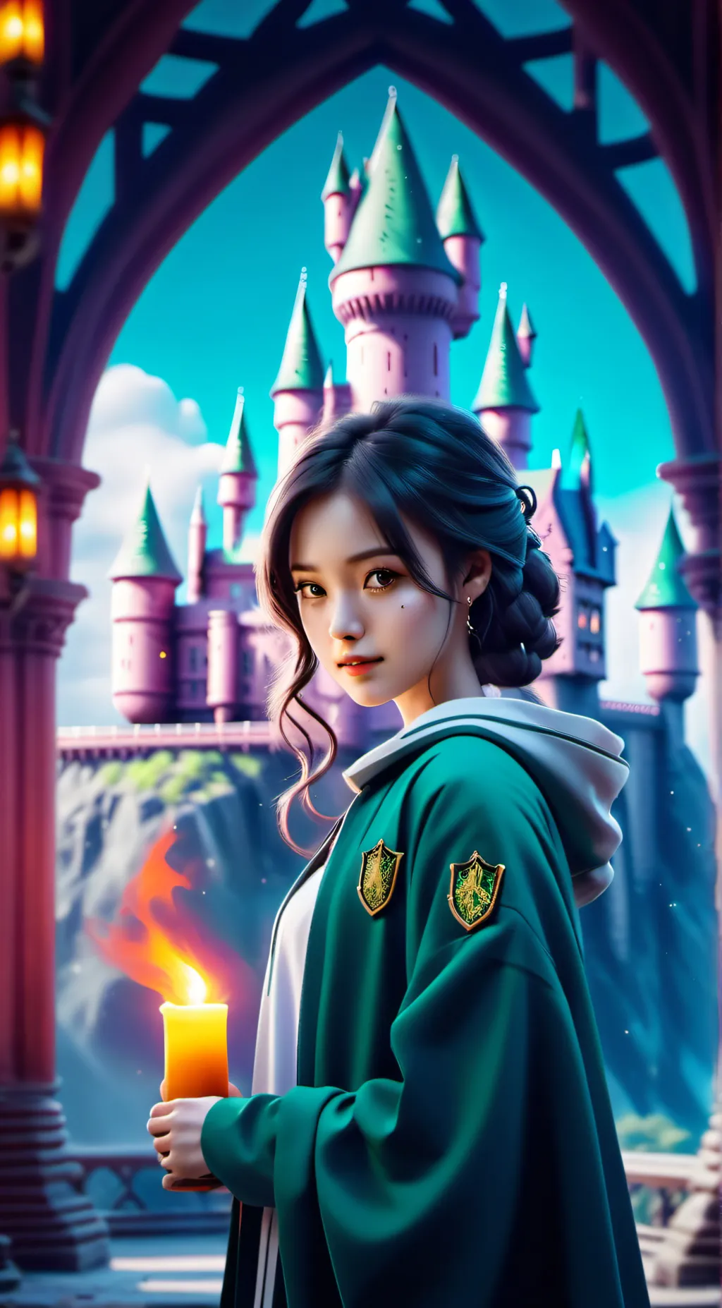 ai character: Hogwarts🧙‍♀️🪄 background