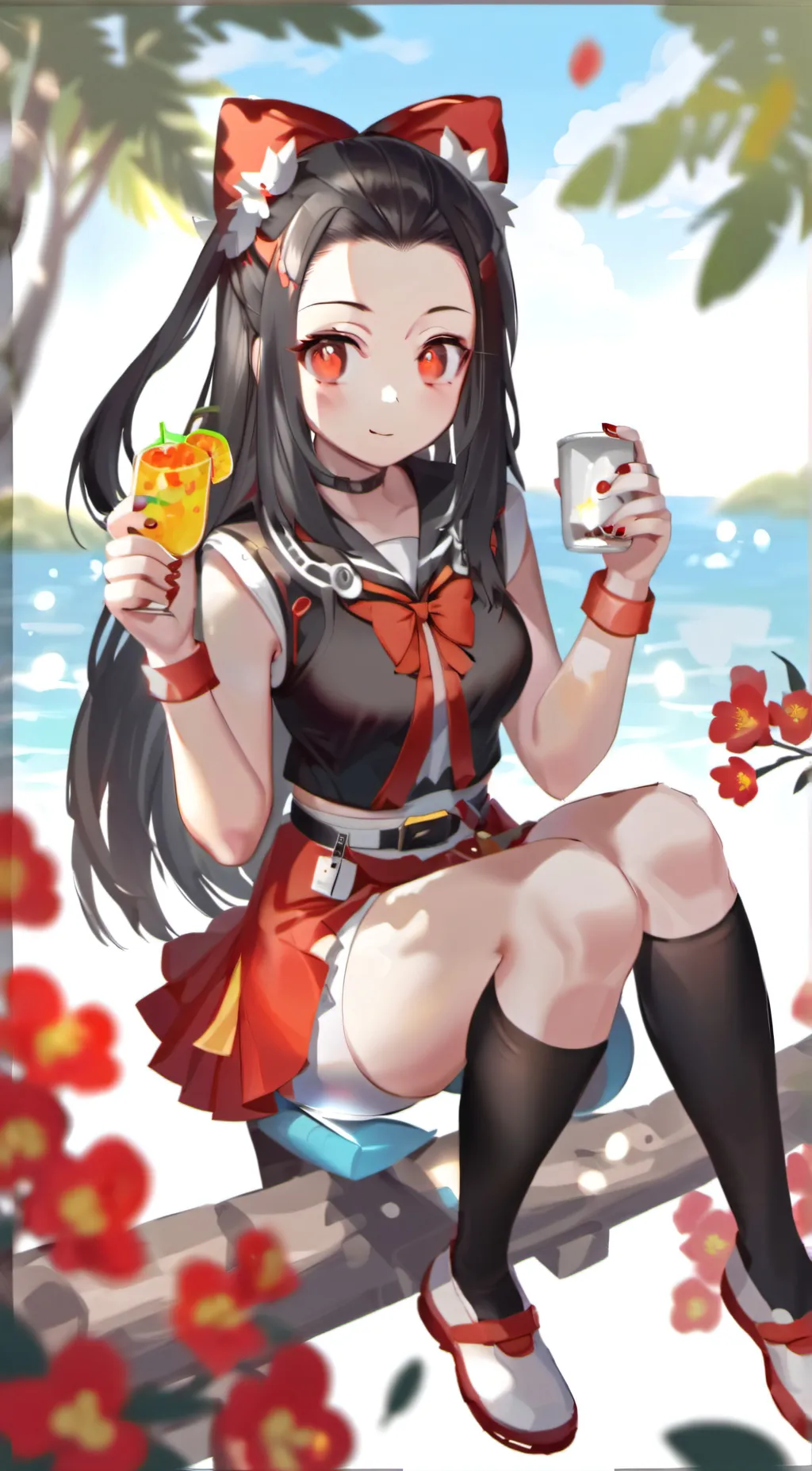 ai character:  nezuko background