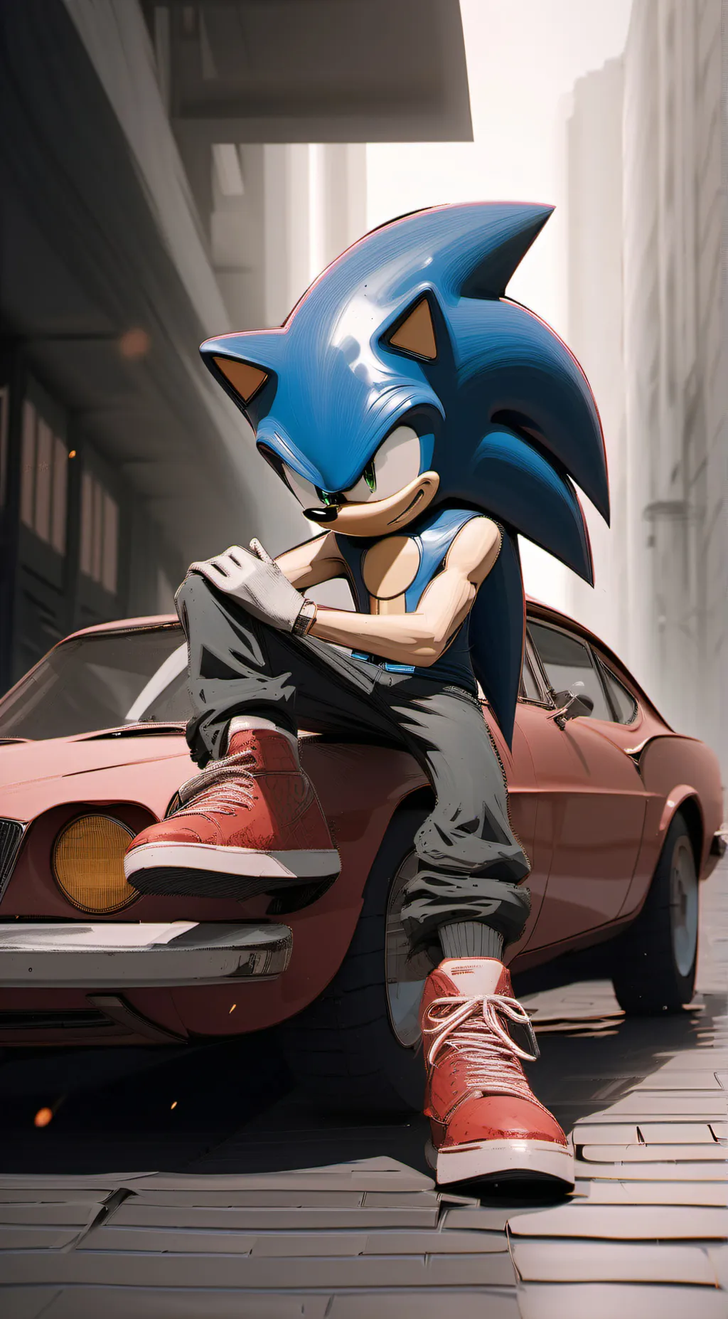 ai character: Sonic background