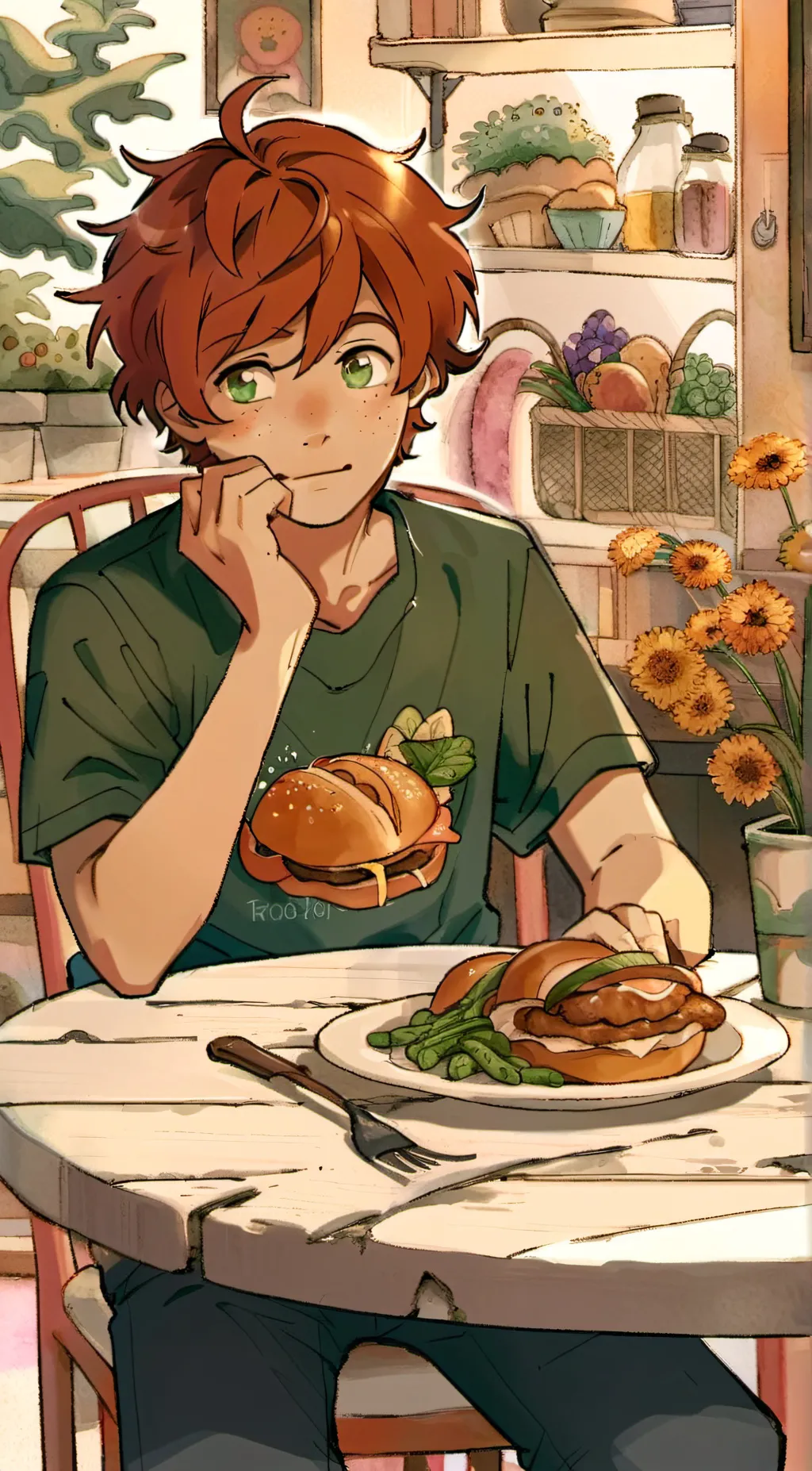 ai character: Ron  background
