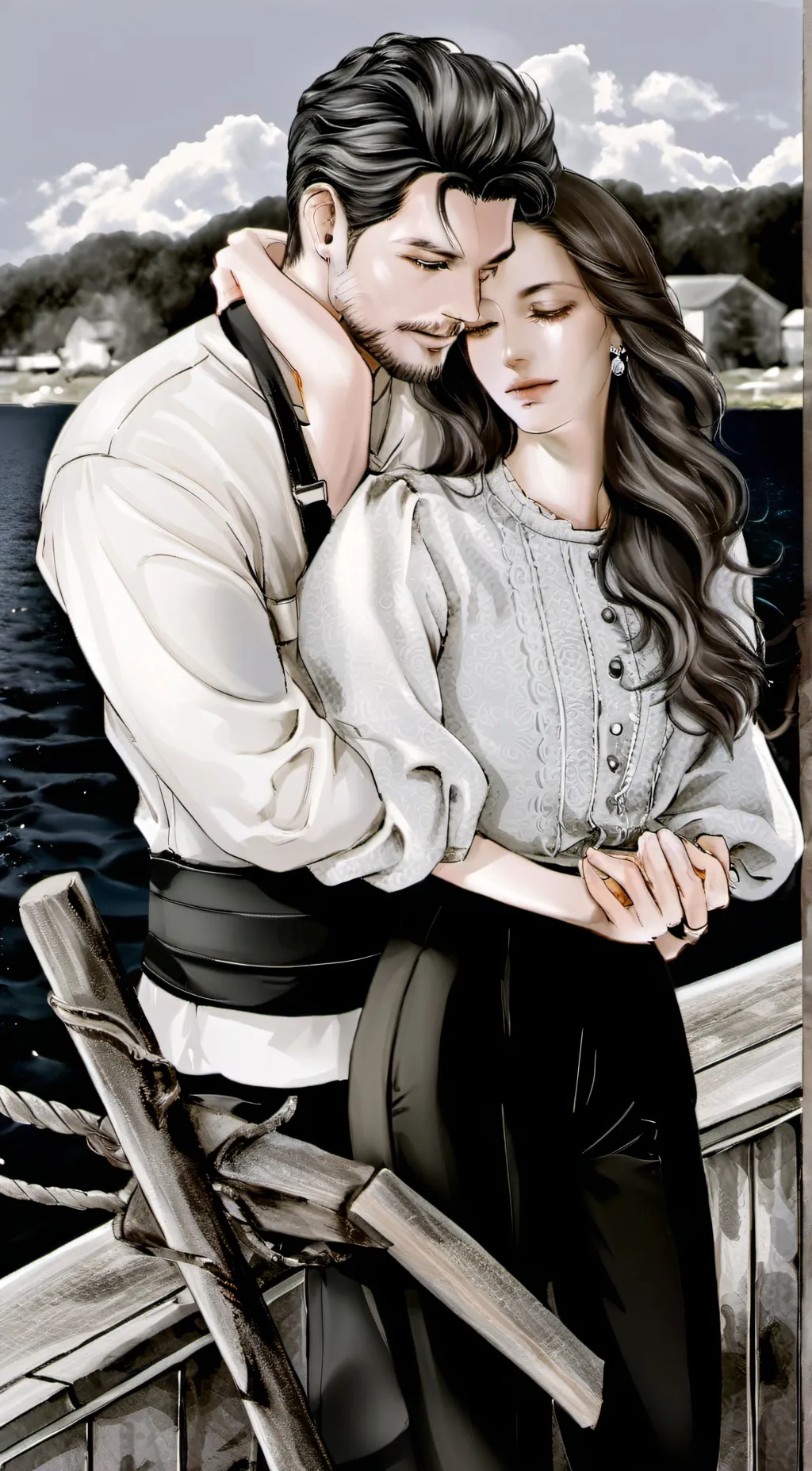 ai character: Jack and Rose  background