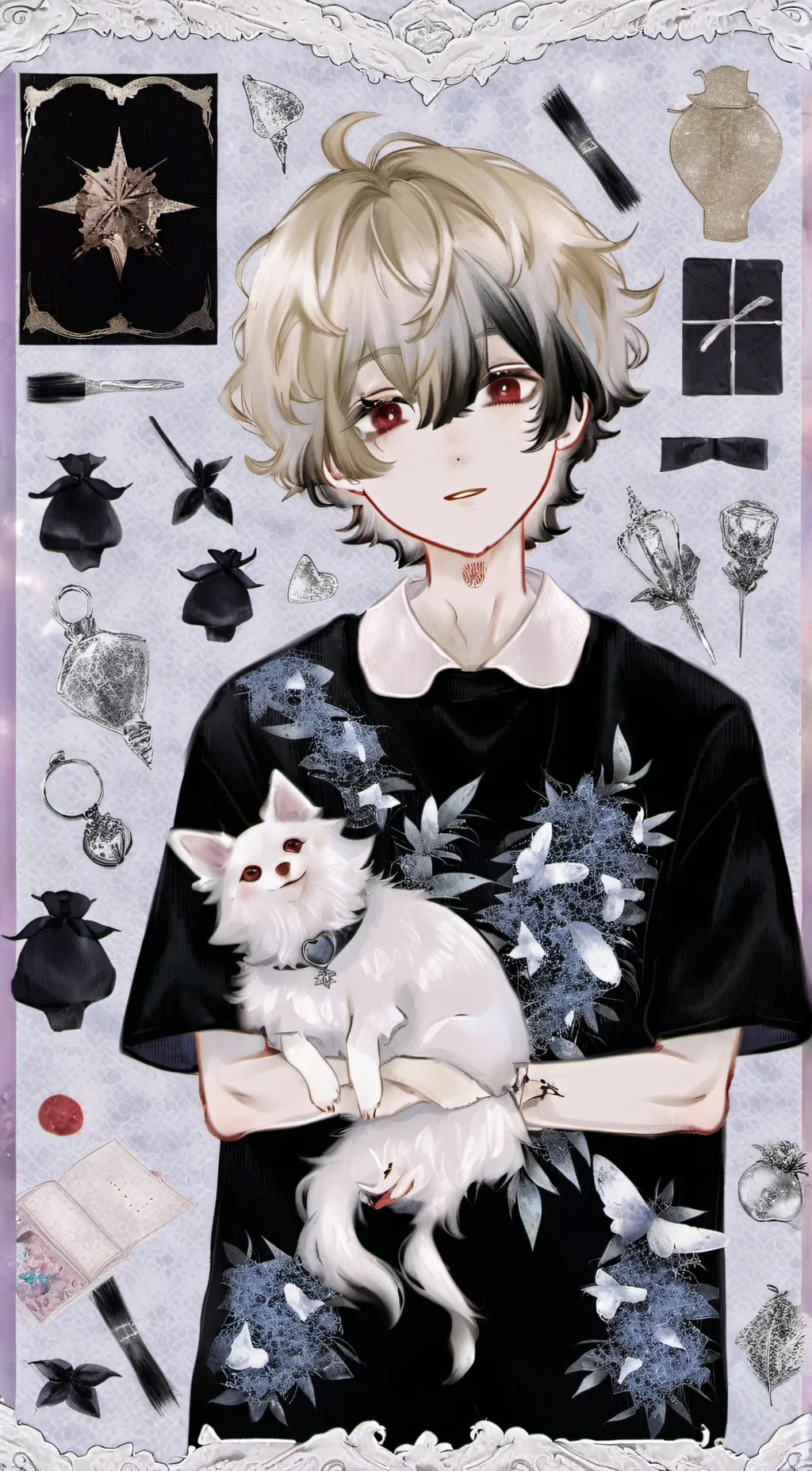 ai character: bakugo but drunk background