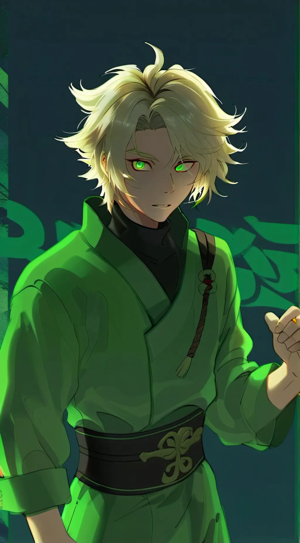 ai character: Lloyd Garmadon  background