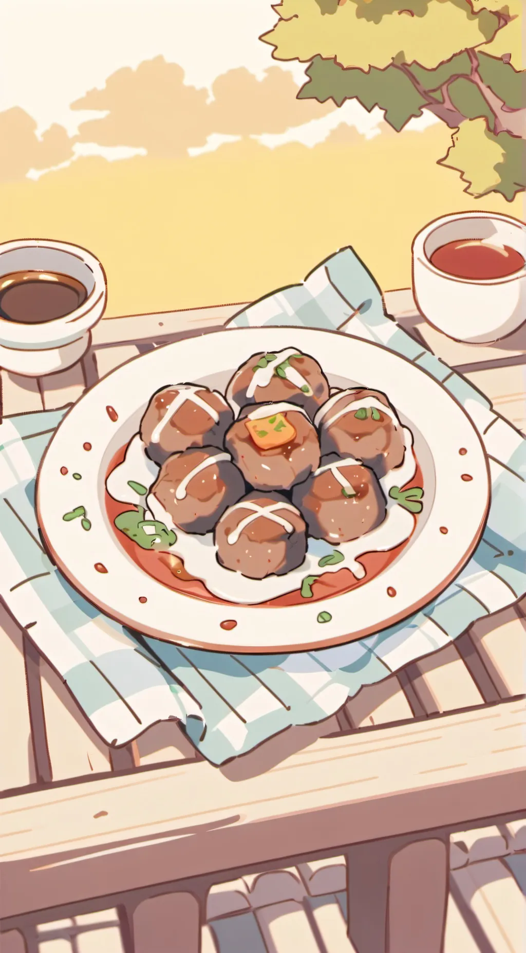 ai character: Meatball background