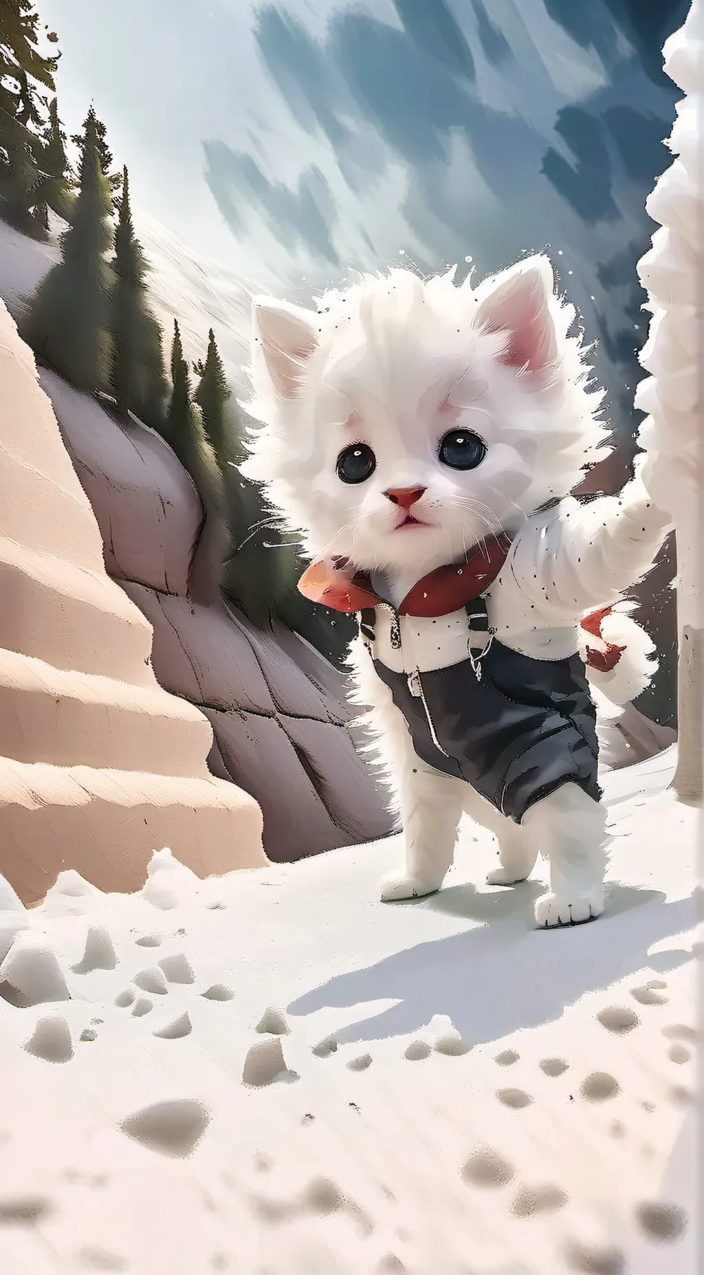 ai character: Baby-cat background