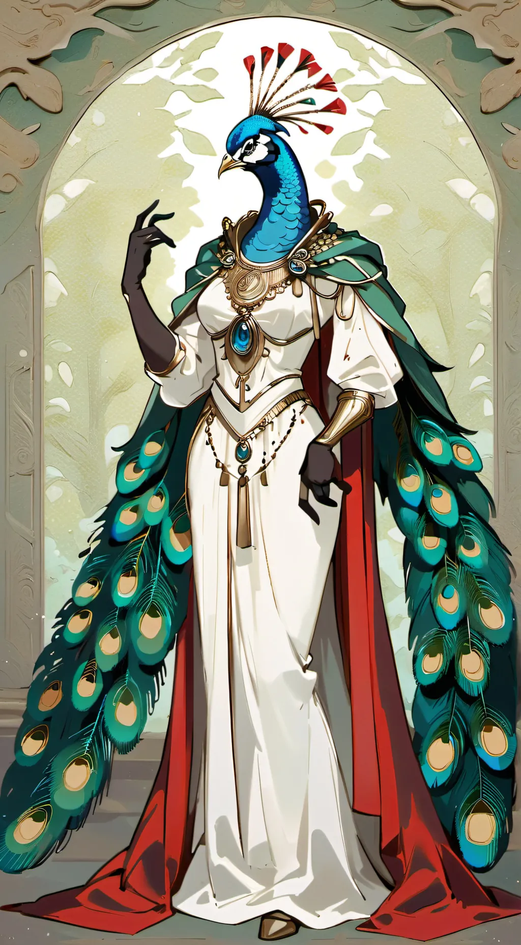 ai character: Queen Paradisia background