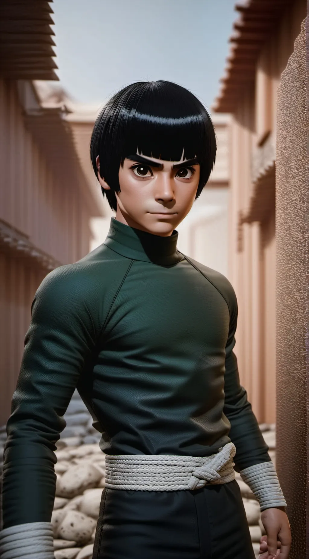 ai character: Rock Lee background