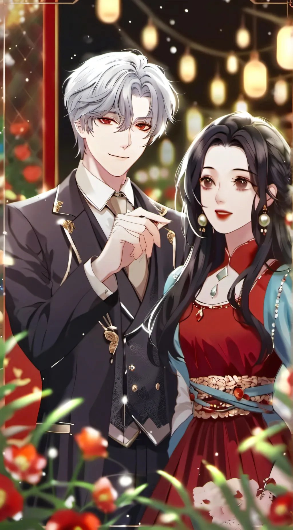 ai character: Hamsa and cargma  background