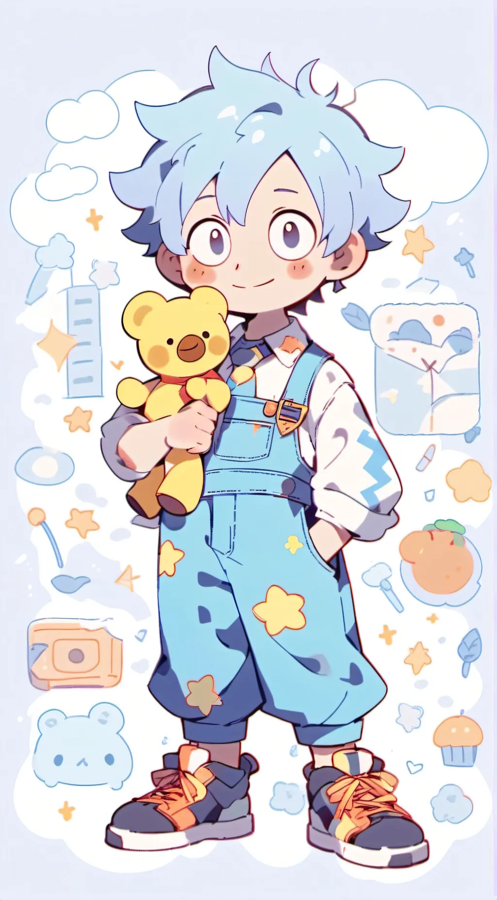 ai character: yellow guy 💛 background