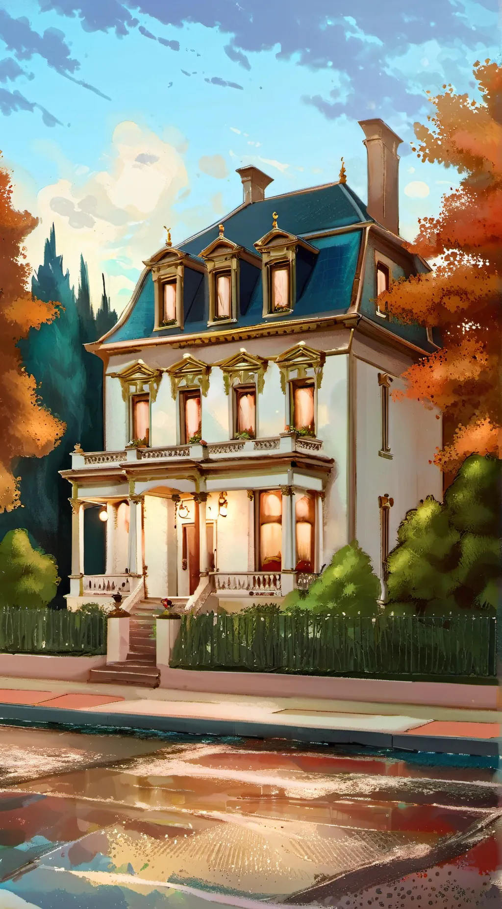 ai character: Aziawa family day background