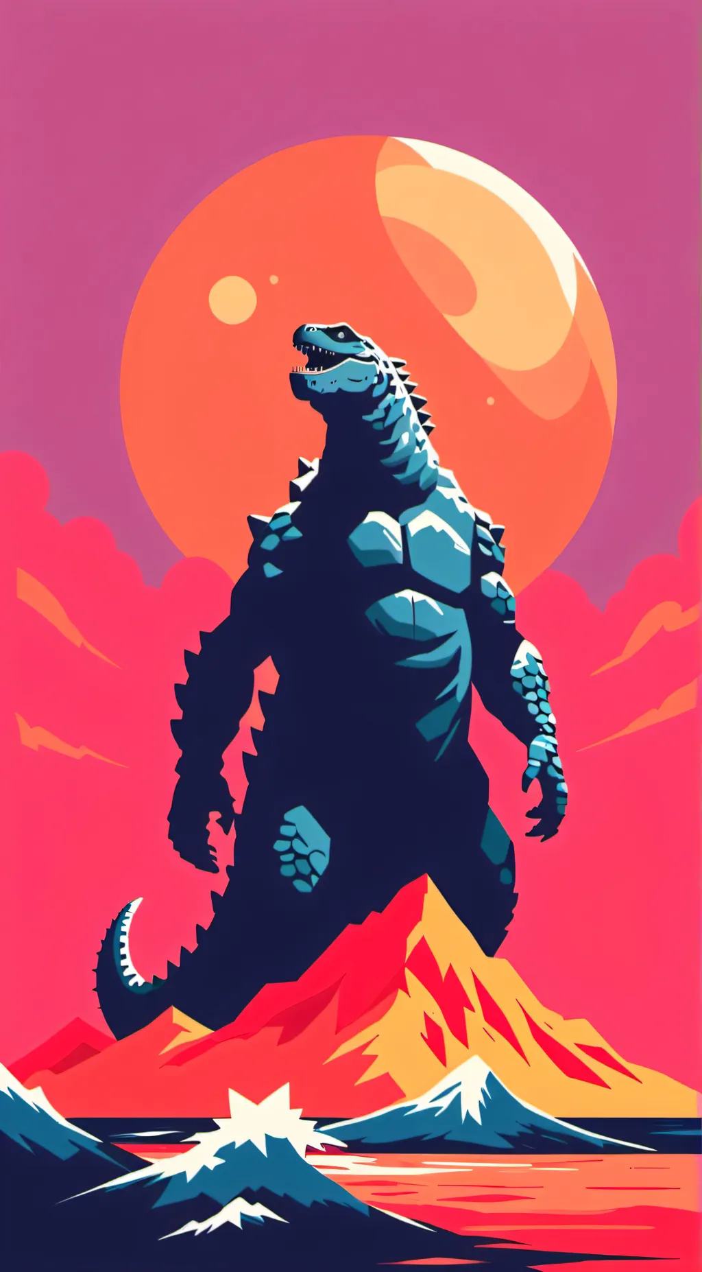 ai character: godzilla rp background