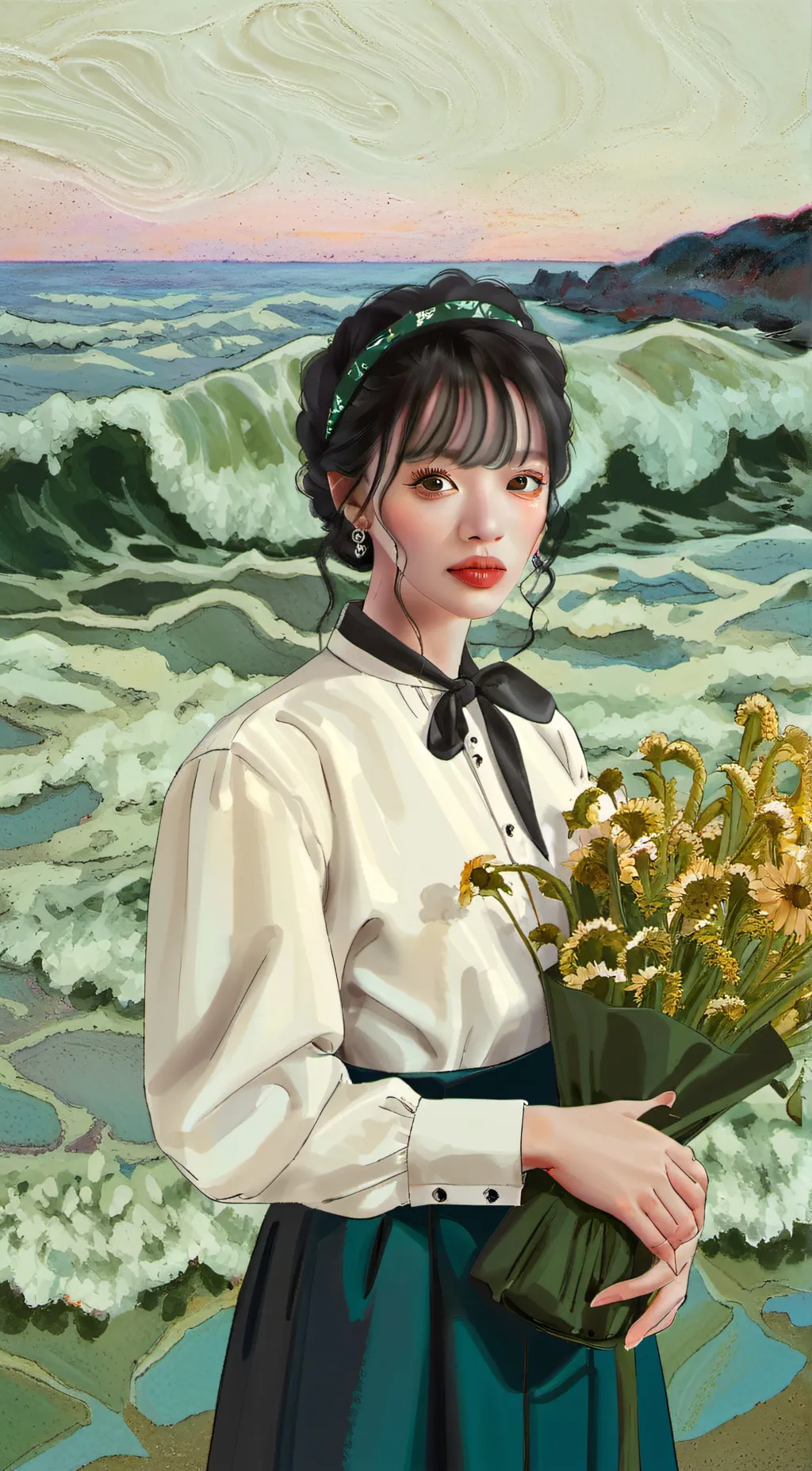 ai character: jeongyeon  background