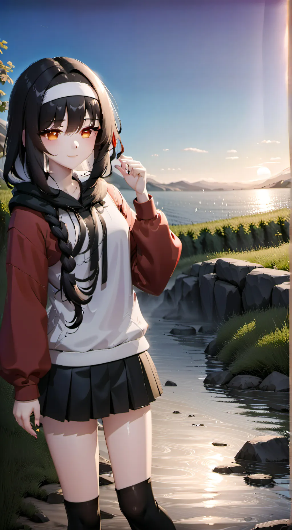 ai character: Yor x anya>w< background