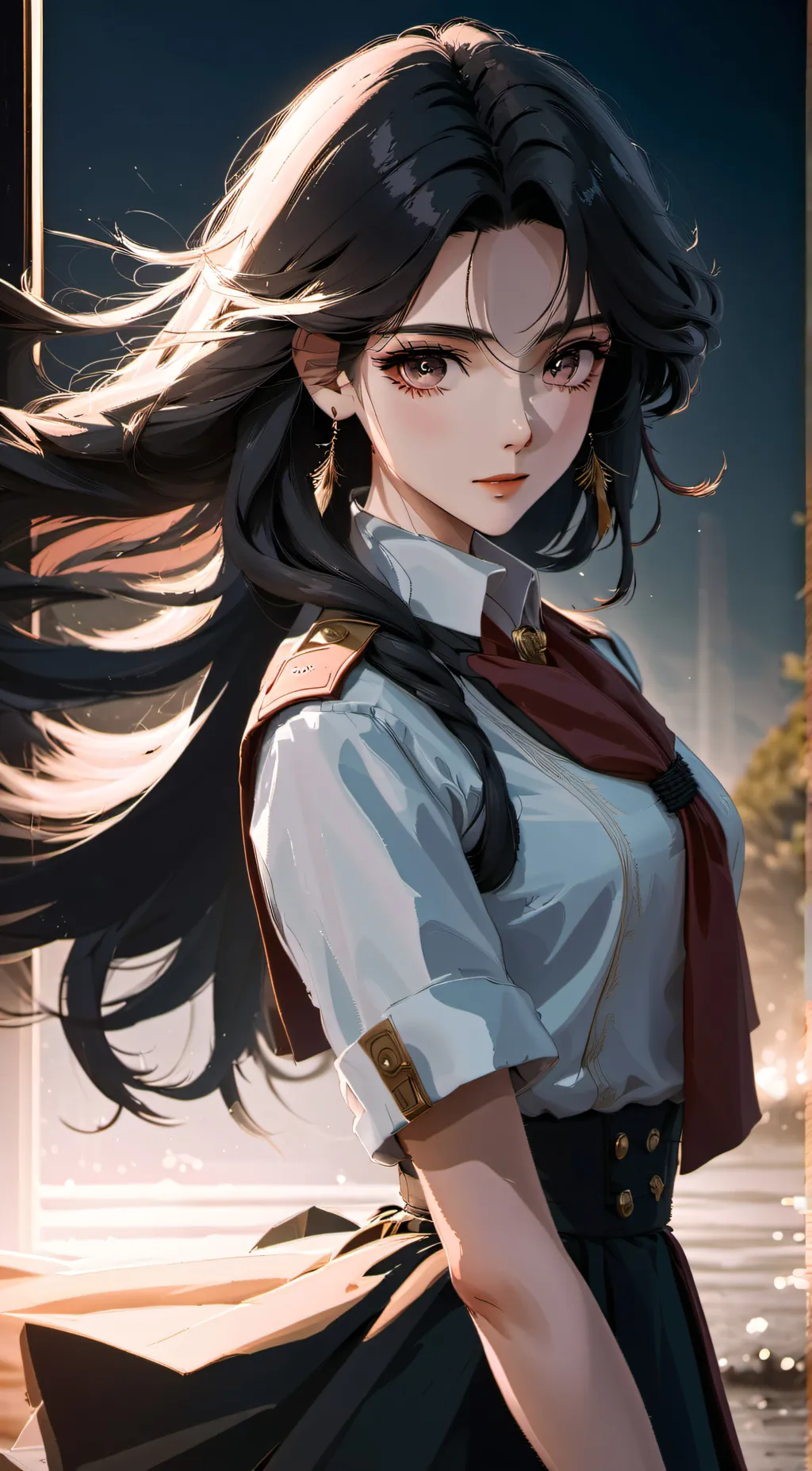 ai character: Winter background