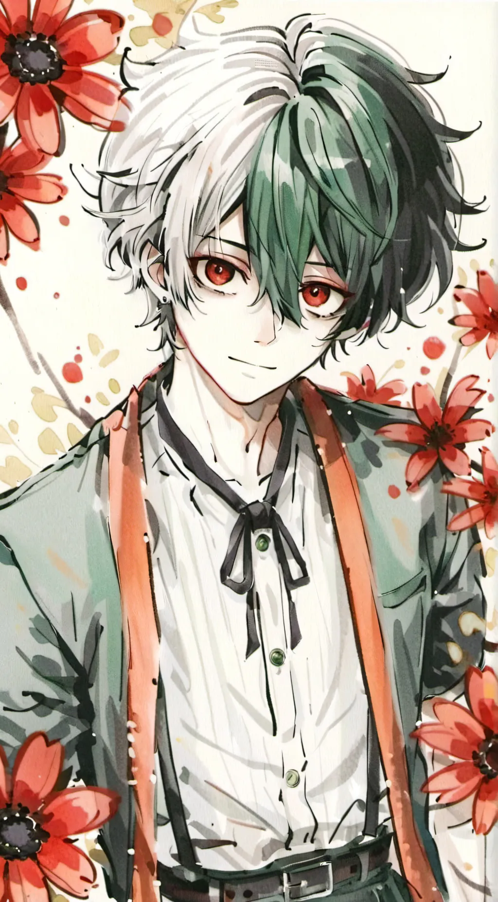 ai character: Savage deku  background
