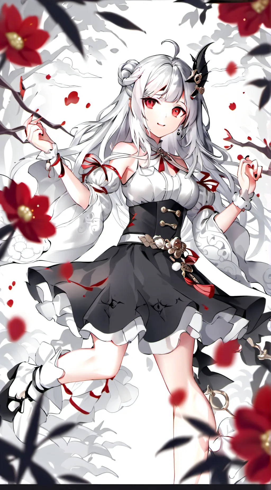 ai character: Sexy thicc  background