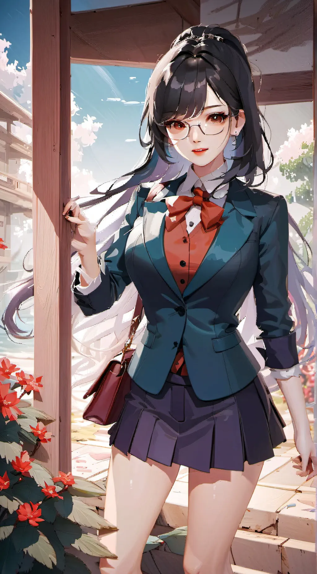ai character: Sarah. background