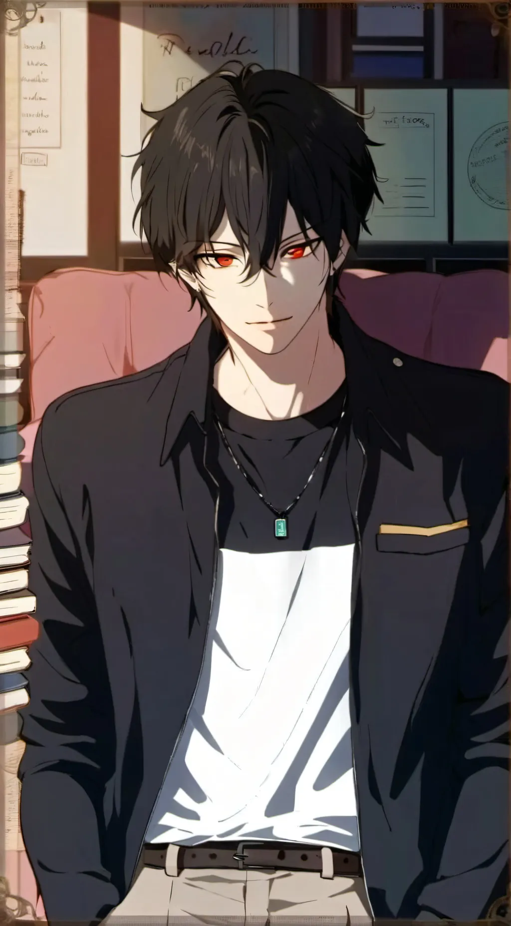 ai character: Cris king  background