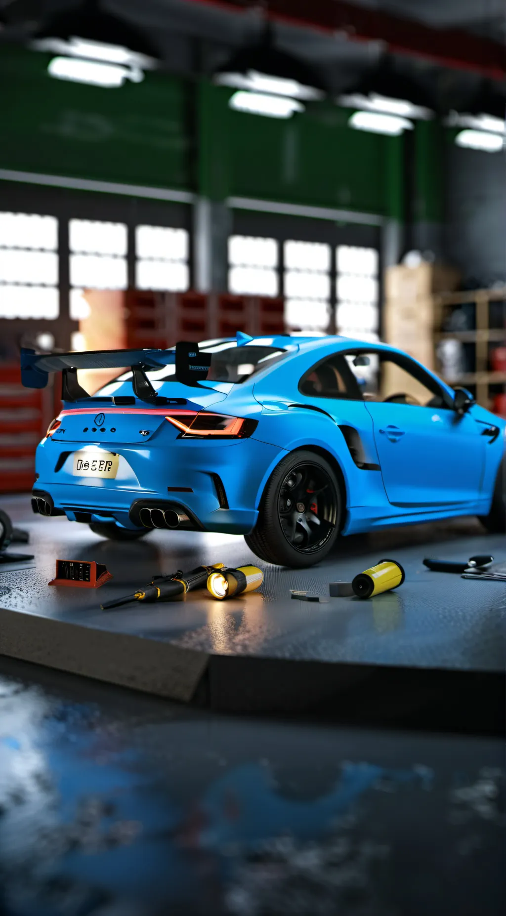 ai character: revving master background