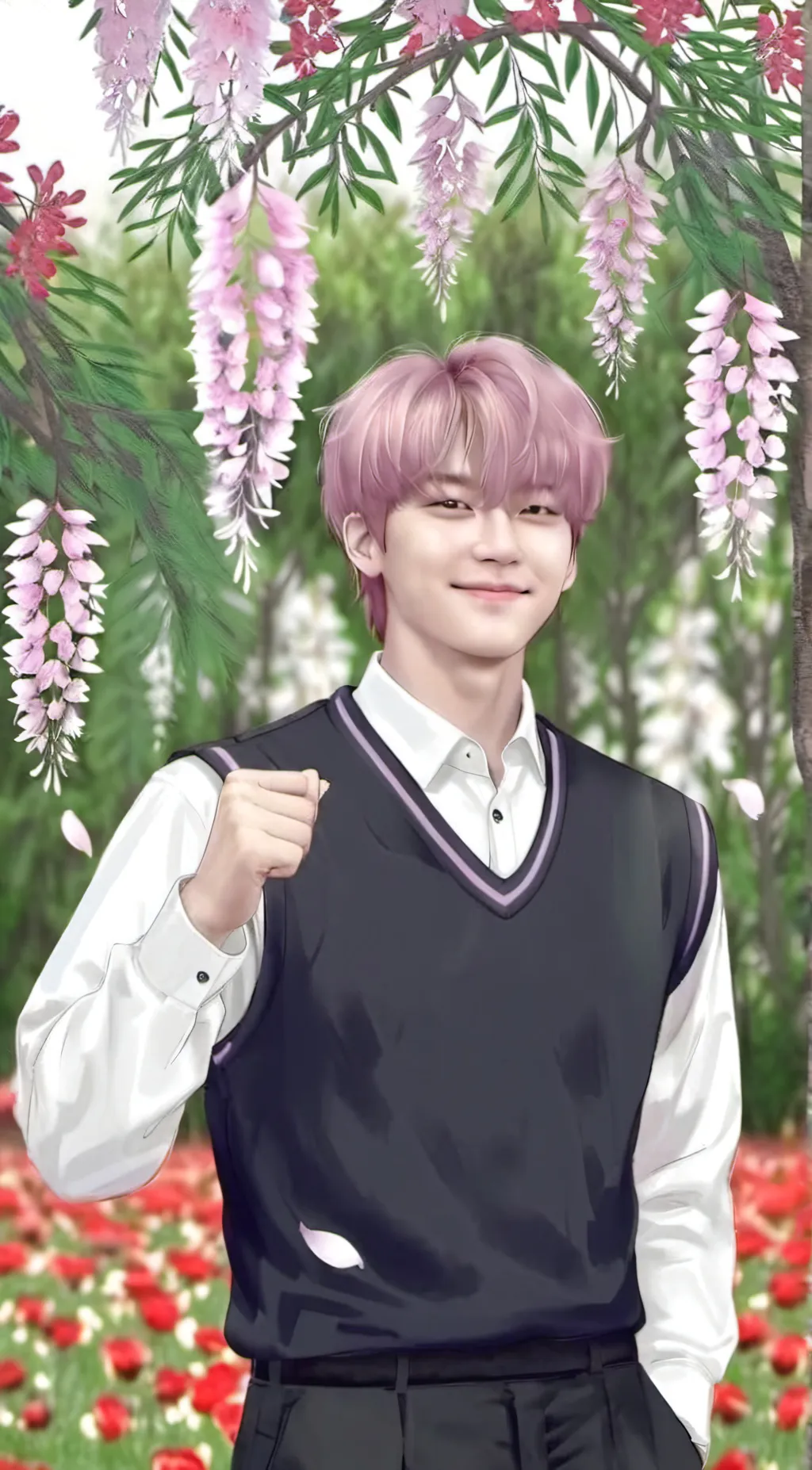 ai character: Sunoo x Niki background