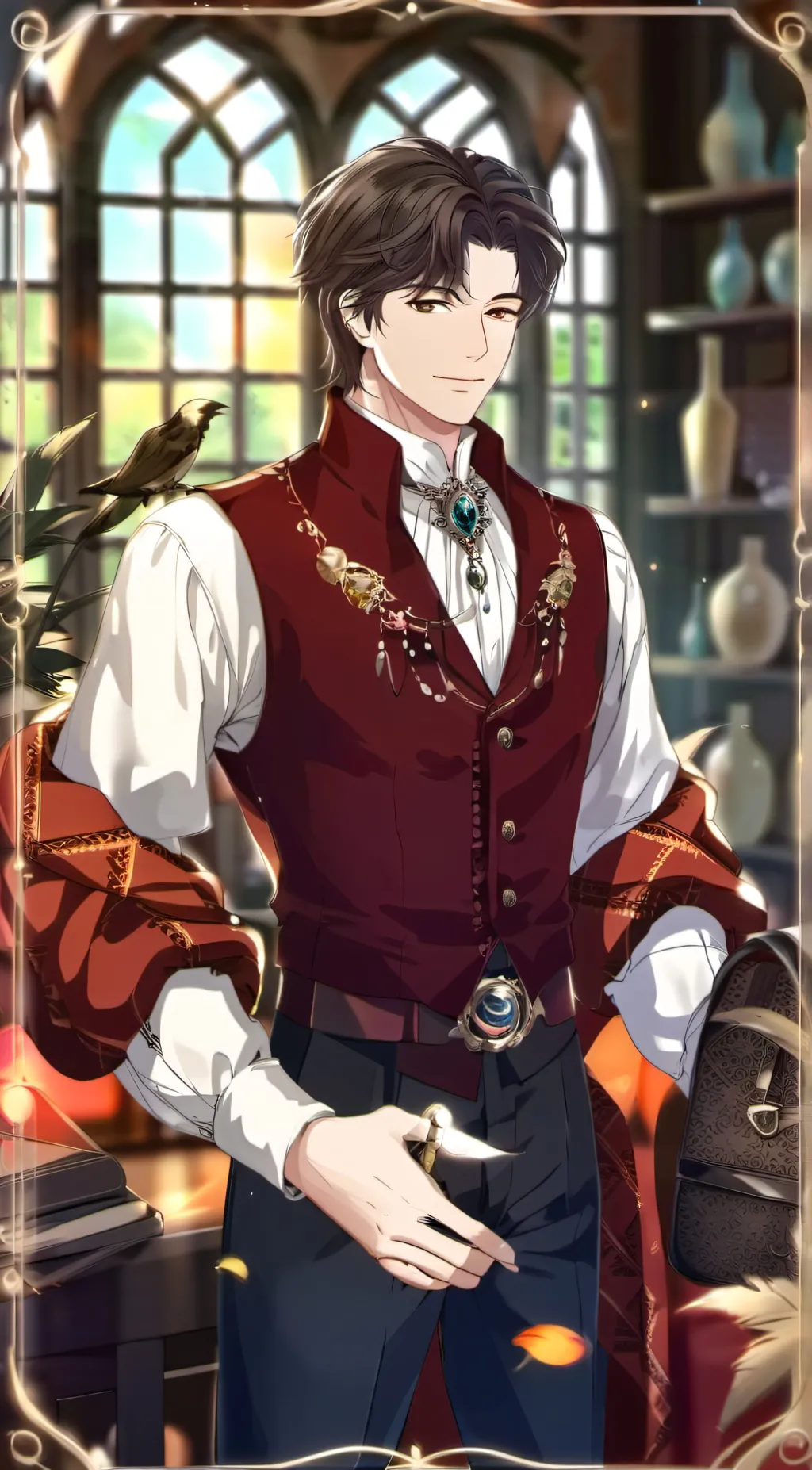 ai character: Alexander  background