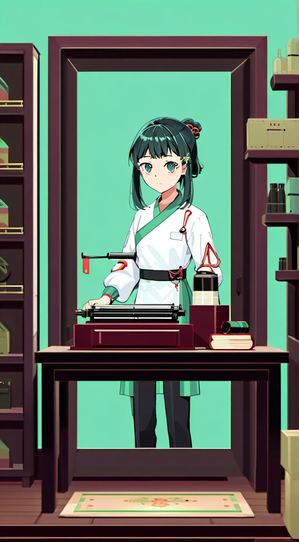 ai character: Maomao background