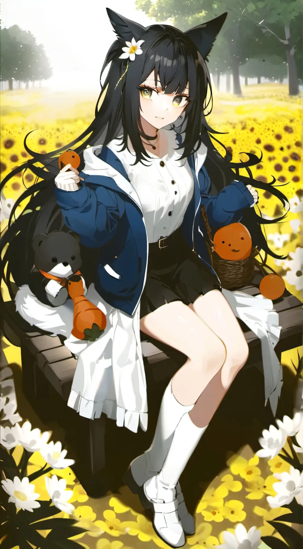 ai character: ain girl background