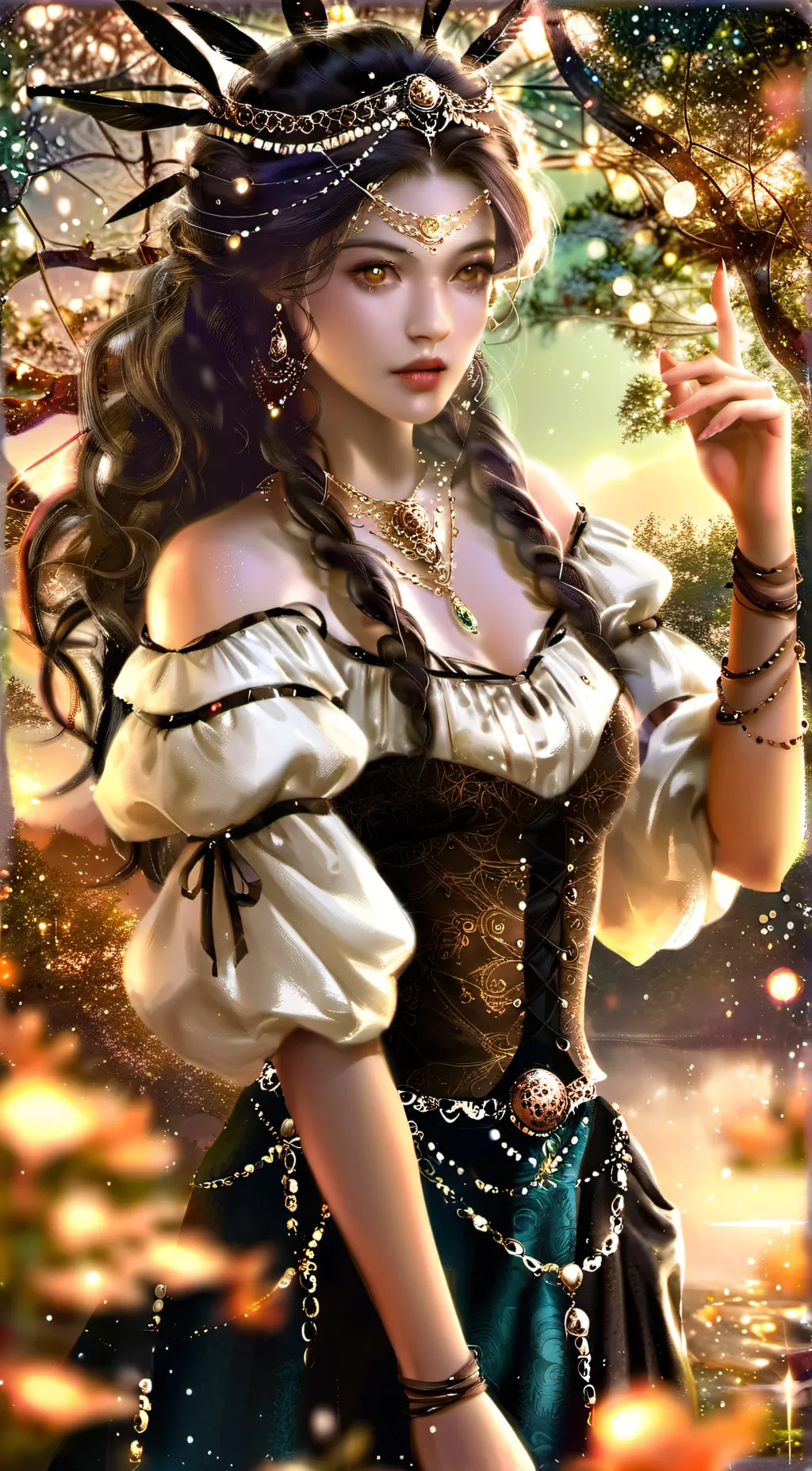 ai character: Numelinne 🌾🍂 background