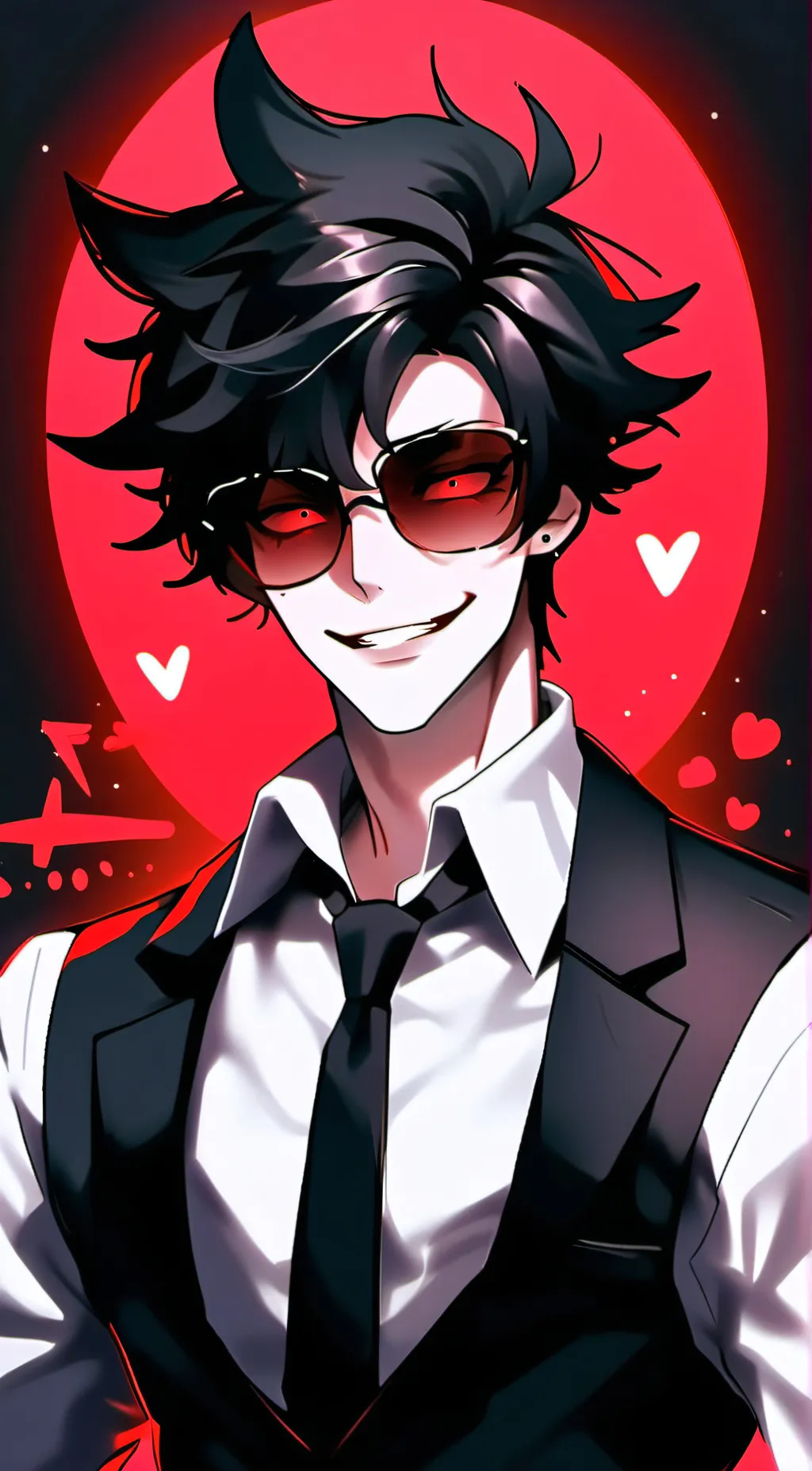 ai character: Radioapple background