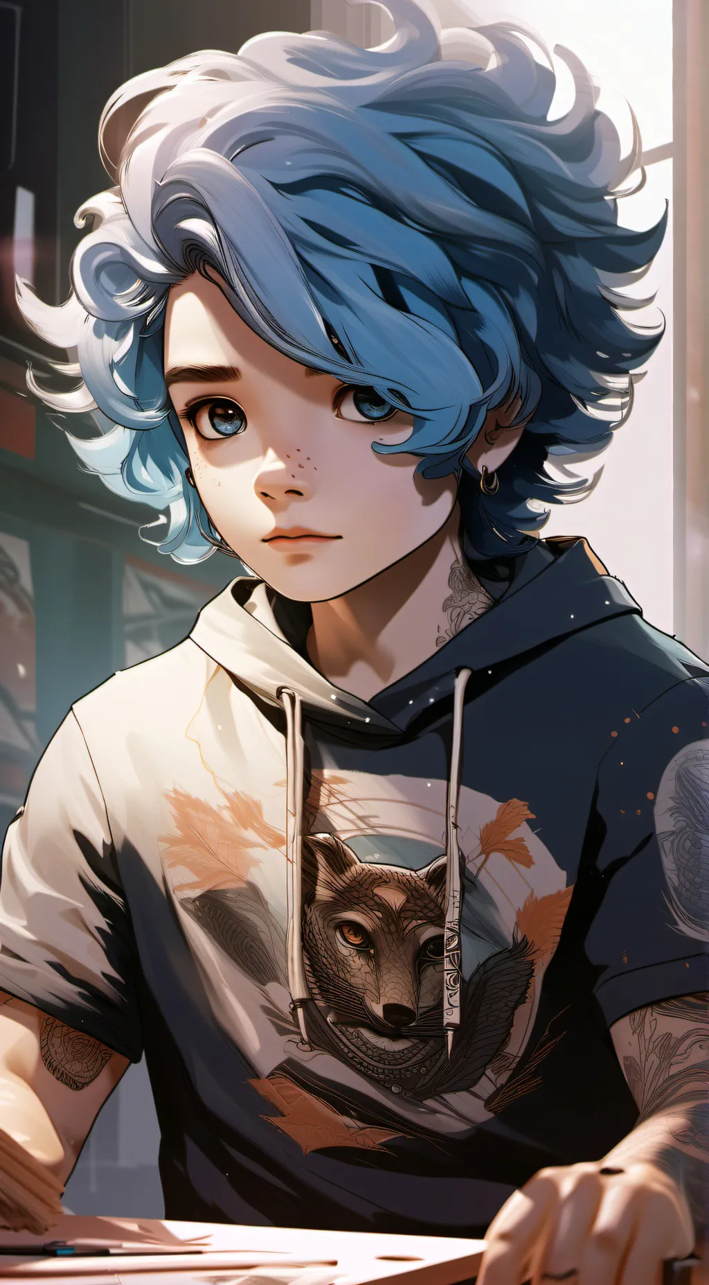 ai character: Alex background