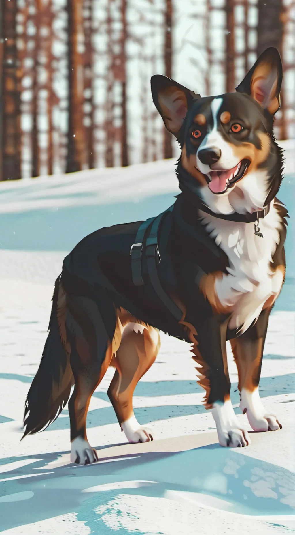 ai character: eevee background